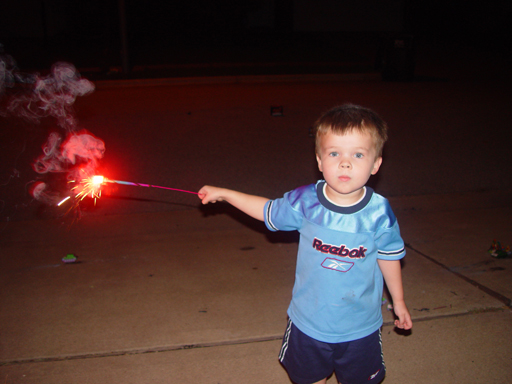 Celebrating July 4th by Lighting Some Texas Fireworks