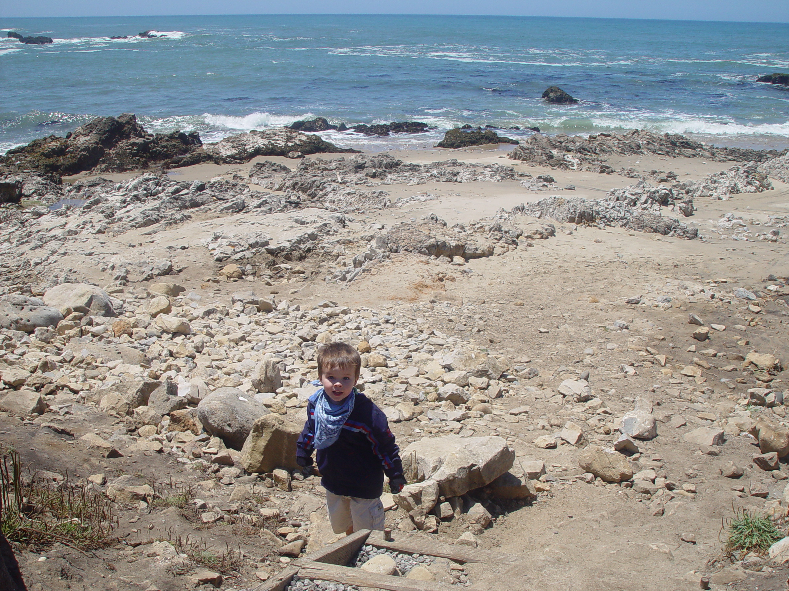 Visiting Grandma & Grandpa Palmer - Castro Valley, California (Half Moon Bay, Cyclops, BART, J.D.'s Blueberry Pancakes)