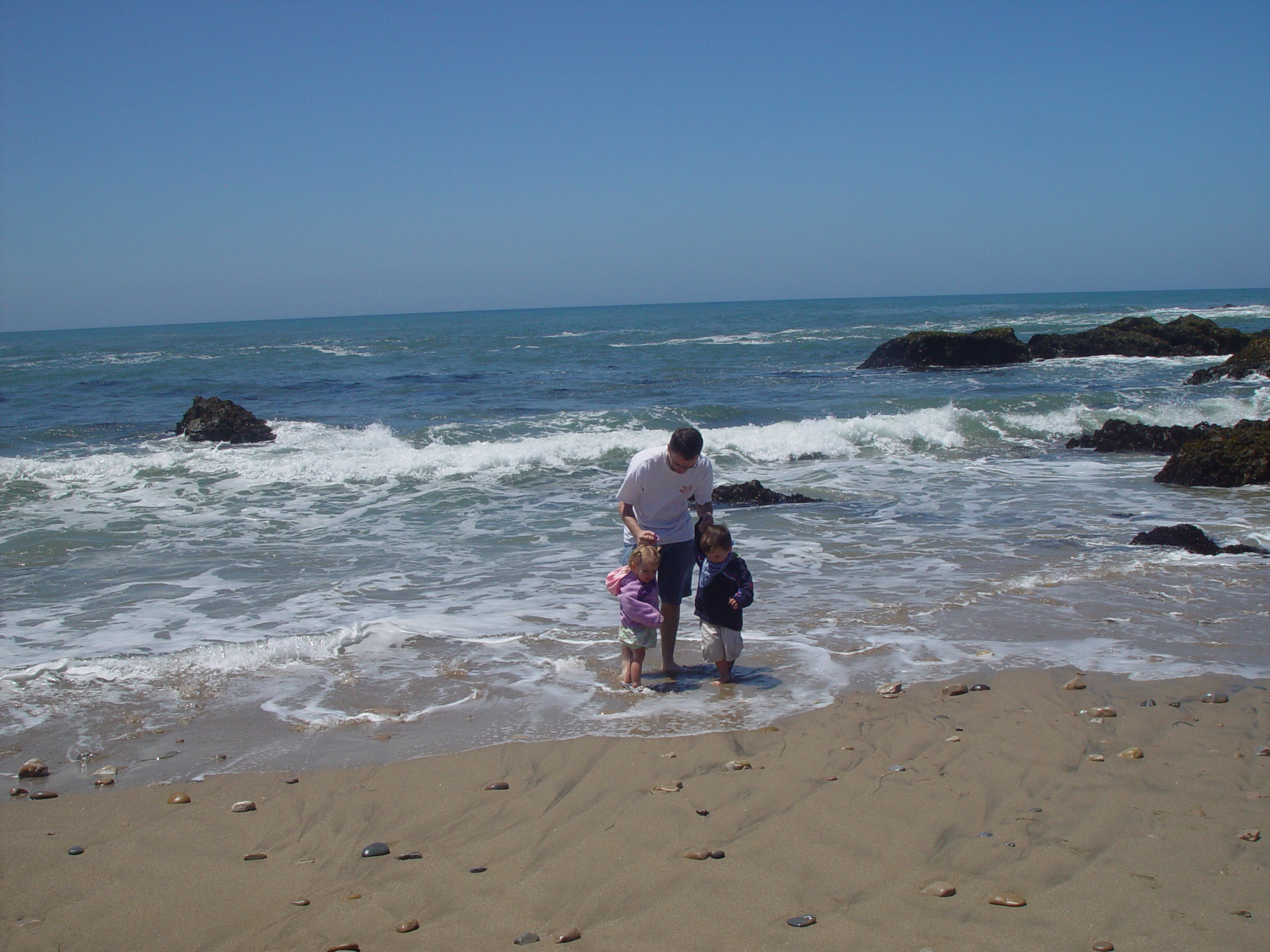 Visiting Grandma & Grandpa Palmer - Castro Valley, California (Half Moon Bay, Cyclops, BART, J.D.'s Blueberry Pancakes)