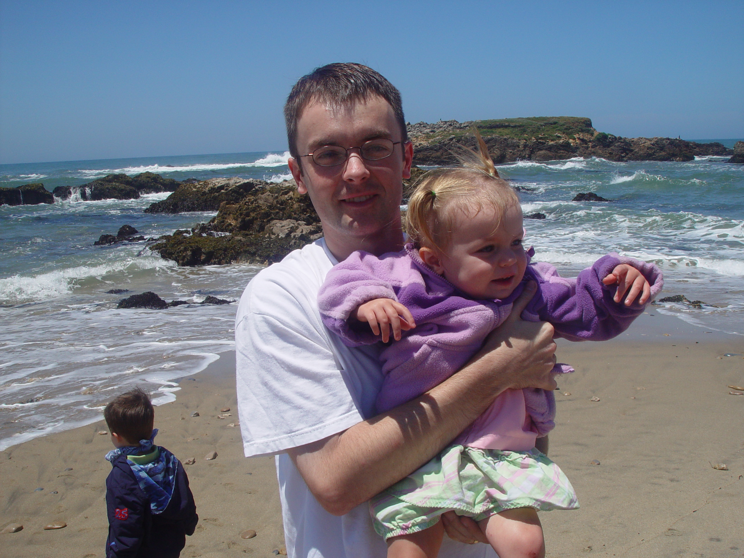Visiting Grandma & Grandpa Palmer - Castro Valley, California (Half Moon Bay, Cyclops, BART, J.D.'s Blueberry Pancakes)