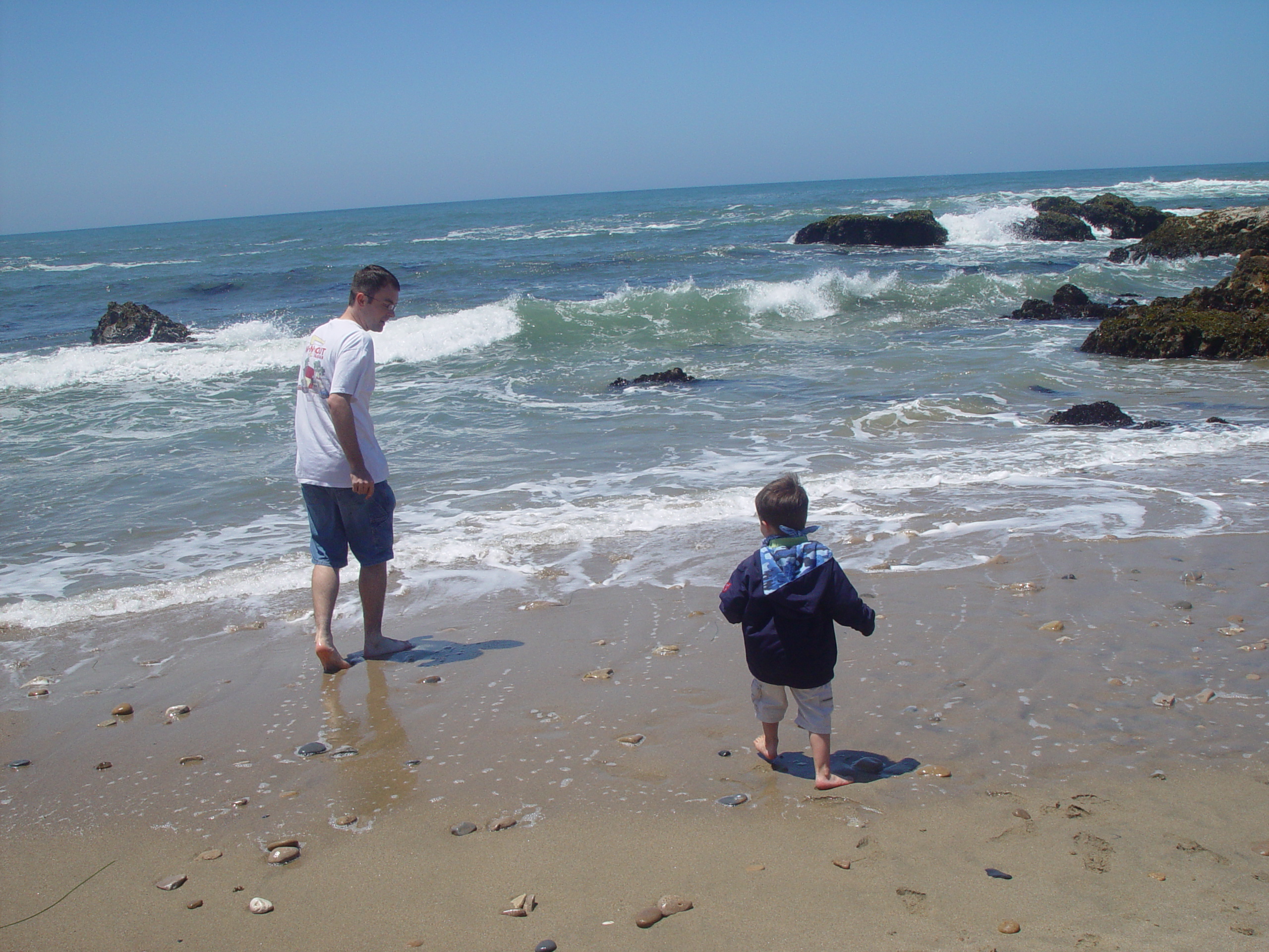 Visiting Grandma & Grandpa Palmer - Castro Valley, California (Half Moon Bay, Cyclops, BART, J.D.'s Blueberry Pancakes)