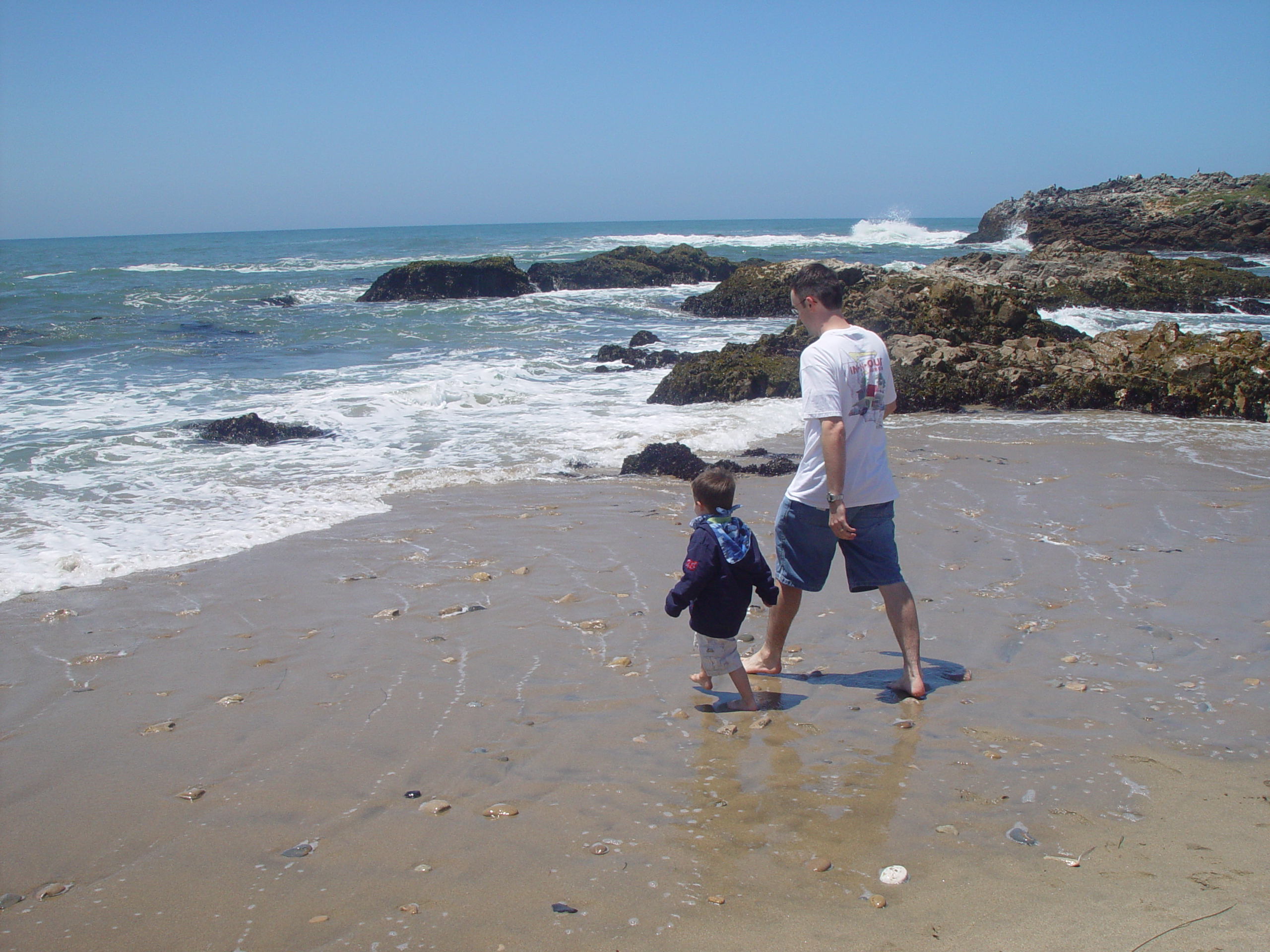 Visiting Grandma & Grandpa Palmer - Castro Valley, California (Half Moon Bay, Cyclops, BART, J.D.'s Blueberry Pancakes)