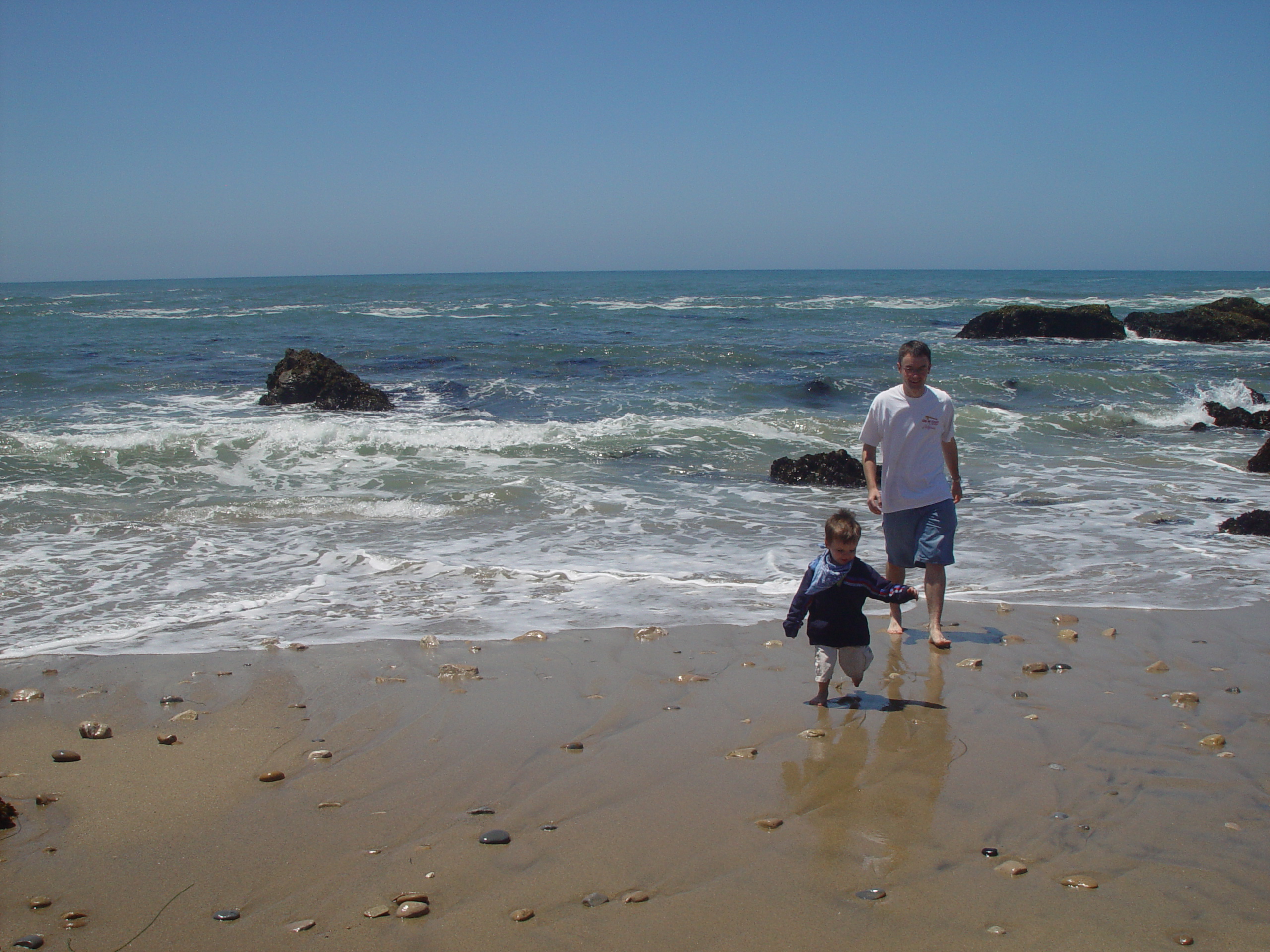 Visiting Grandma & Grandpa Palmer - Castro Valley, California (Half Moon Bay, Cyclops, BART, J.D.'s Blueberry Pancakes)