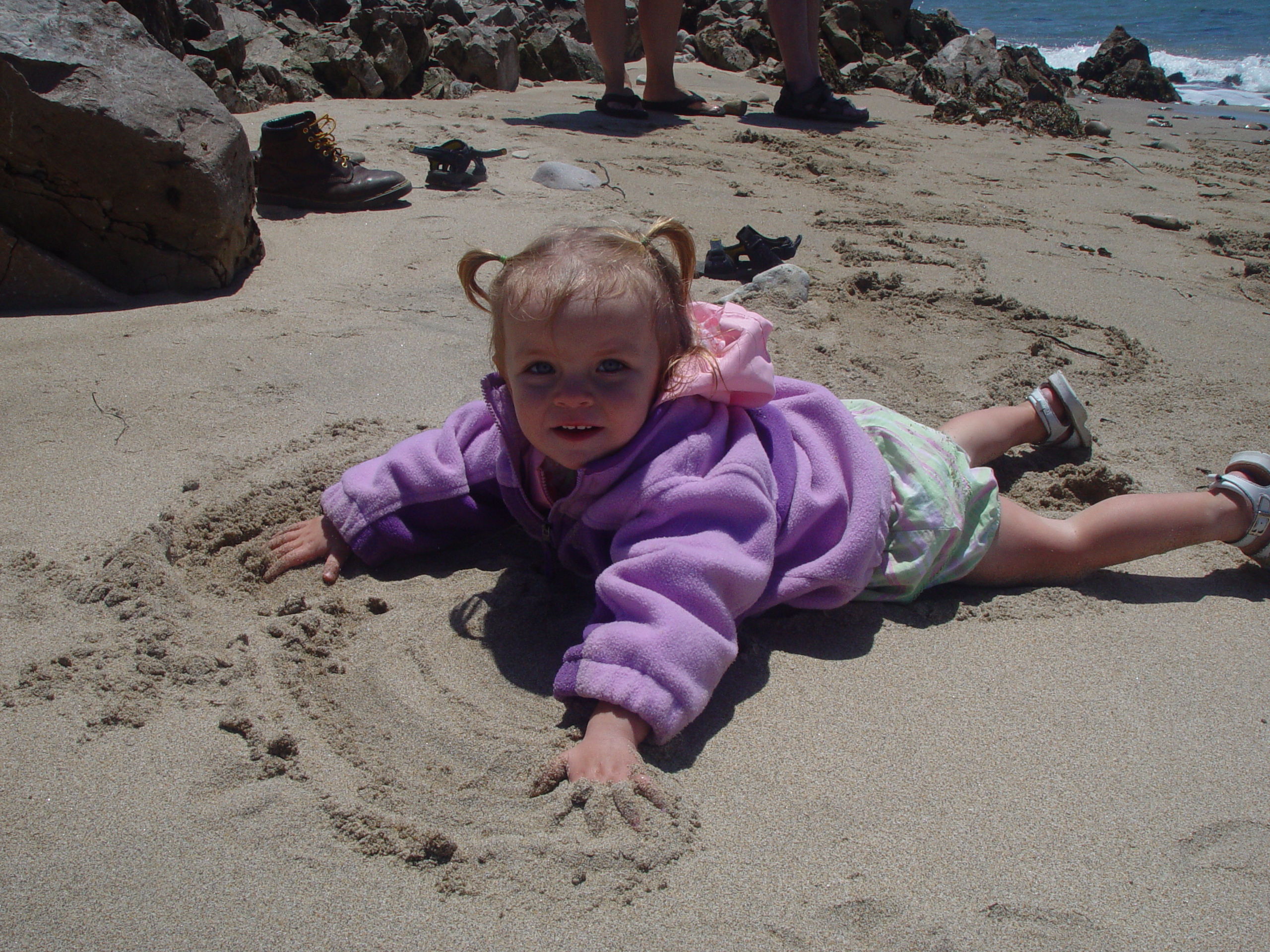 Visiting Grandma & Grandpa Palmer - Castro Valley, California (Half Moon Bay, Cyclops, BART, J.D.'s Blueberry Pancakes)