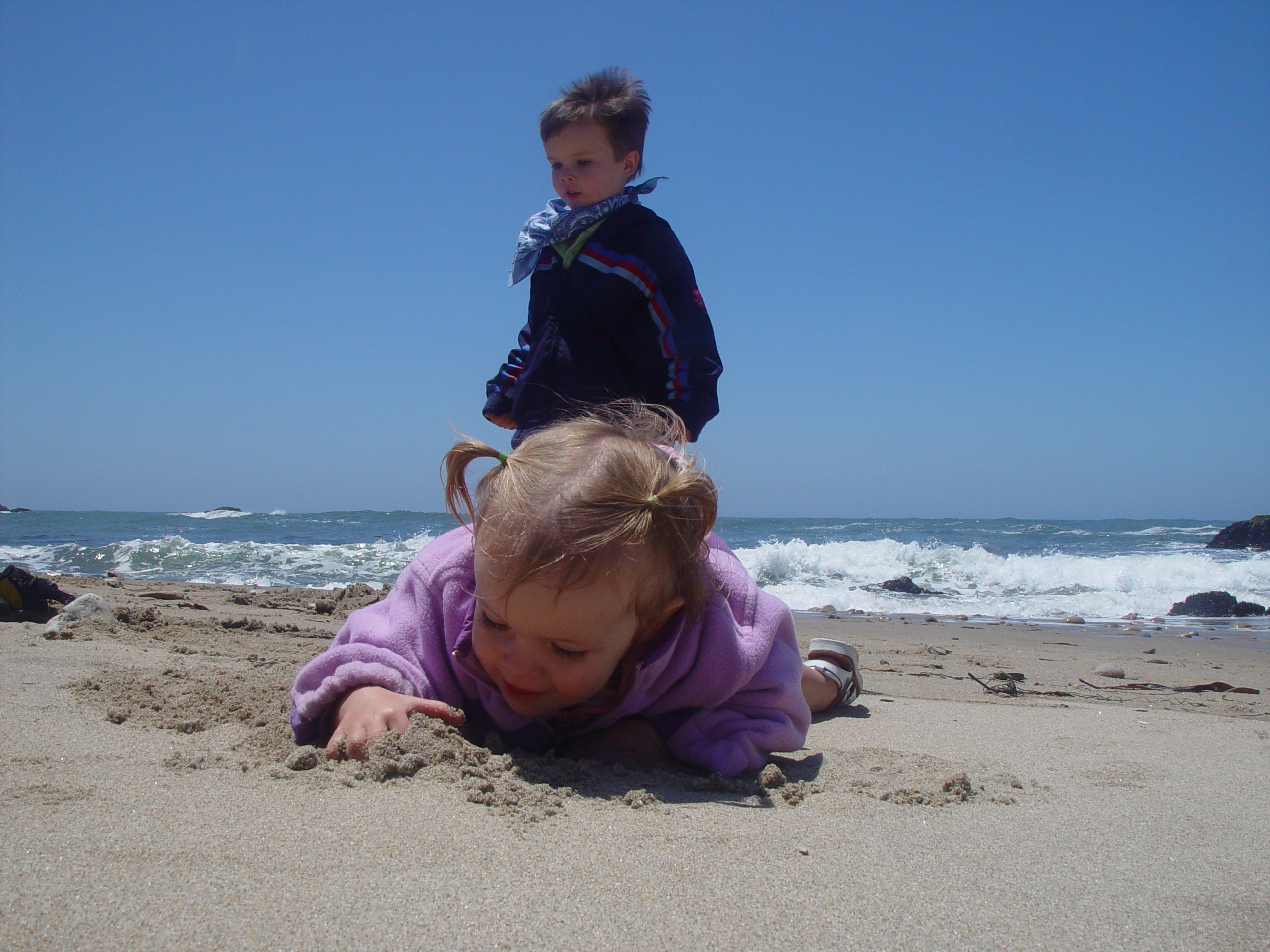 Visiting Grandma & Grandpa Palmer - Castro Valley, California (Half Moon Bay, Cyclops, BART, J.D.'s Blueberry Pancakes)