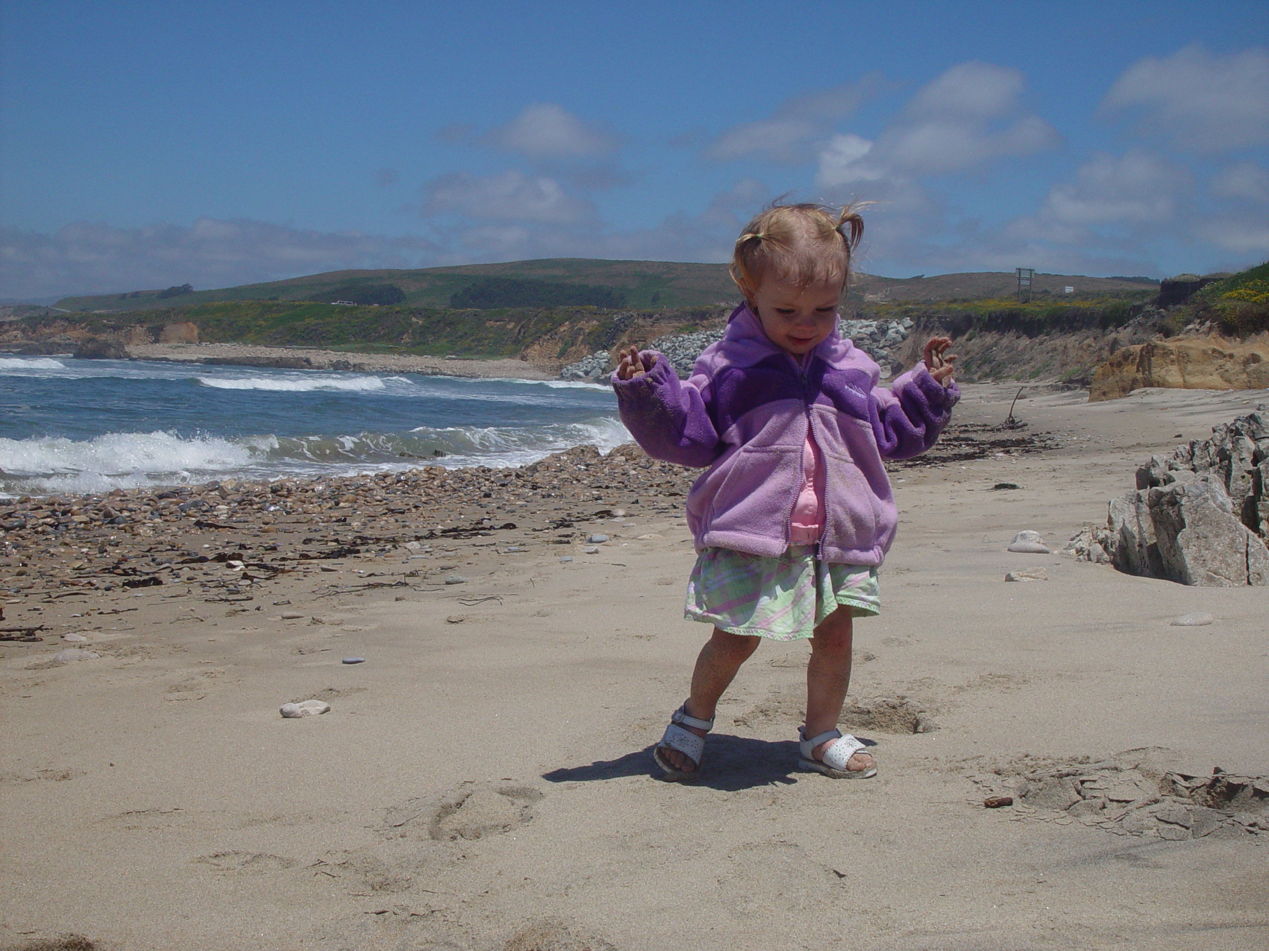 Visiting Grandma & Grandpa Palmer - Castro Valley, California (Half Moon Bay, Cyclops, BART, J.D.'s Blueberry Pancakes)