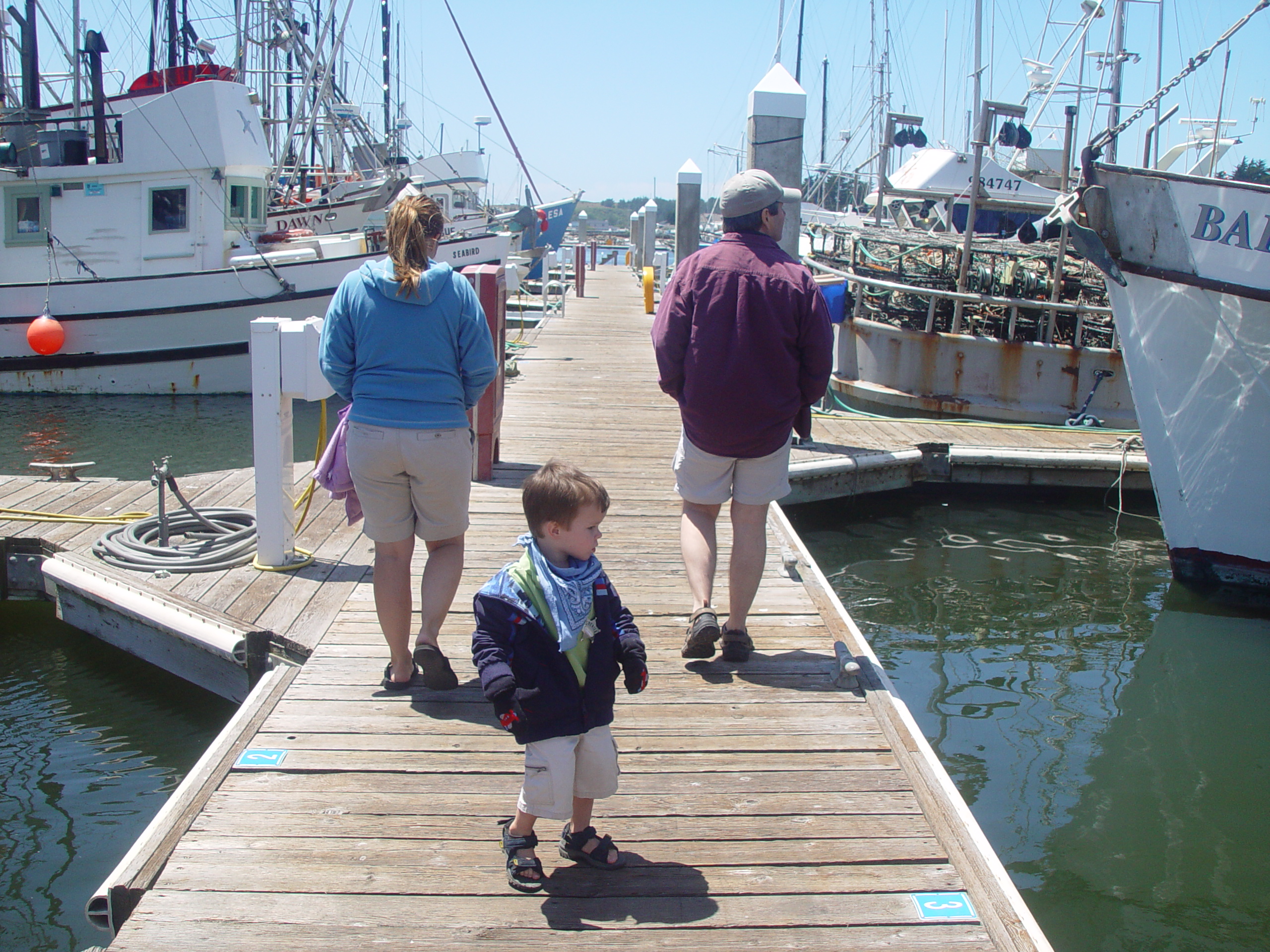 Visiting Grandma & Grandpa Palmer - Castro Valley, California (Half Moon Bay, Cyclops, BART, J.D.'s Blueberry Pancakes)