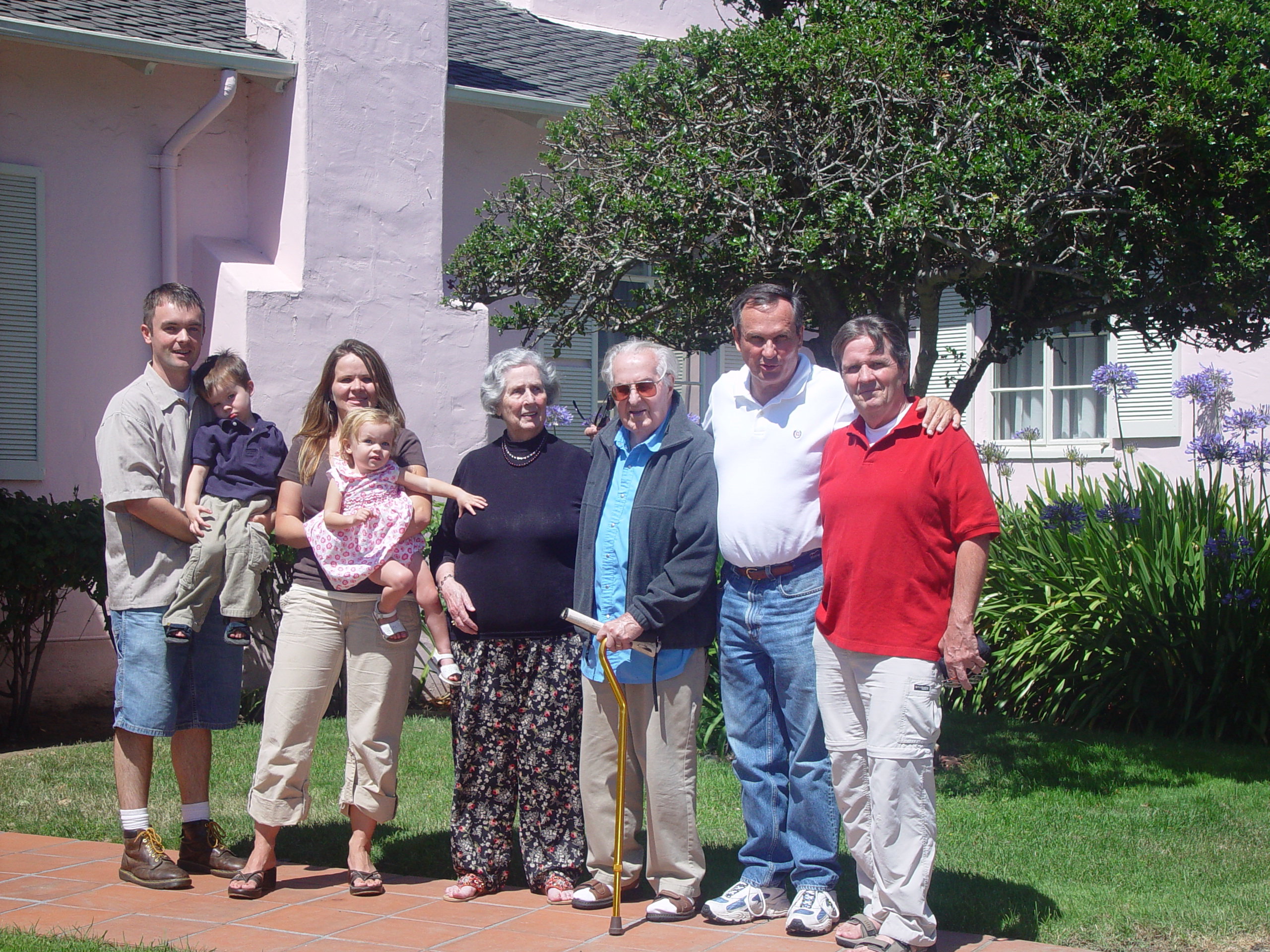 Visiting Grandma & Grandpa Palmer - Castro Valley, California (Half Moon Bay, Cyclops, BART, J.D.'s Blueberry Pancakes)