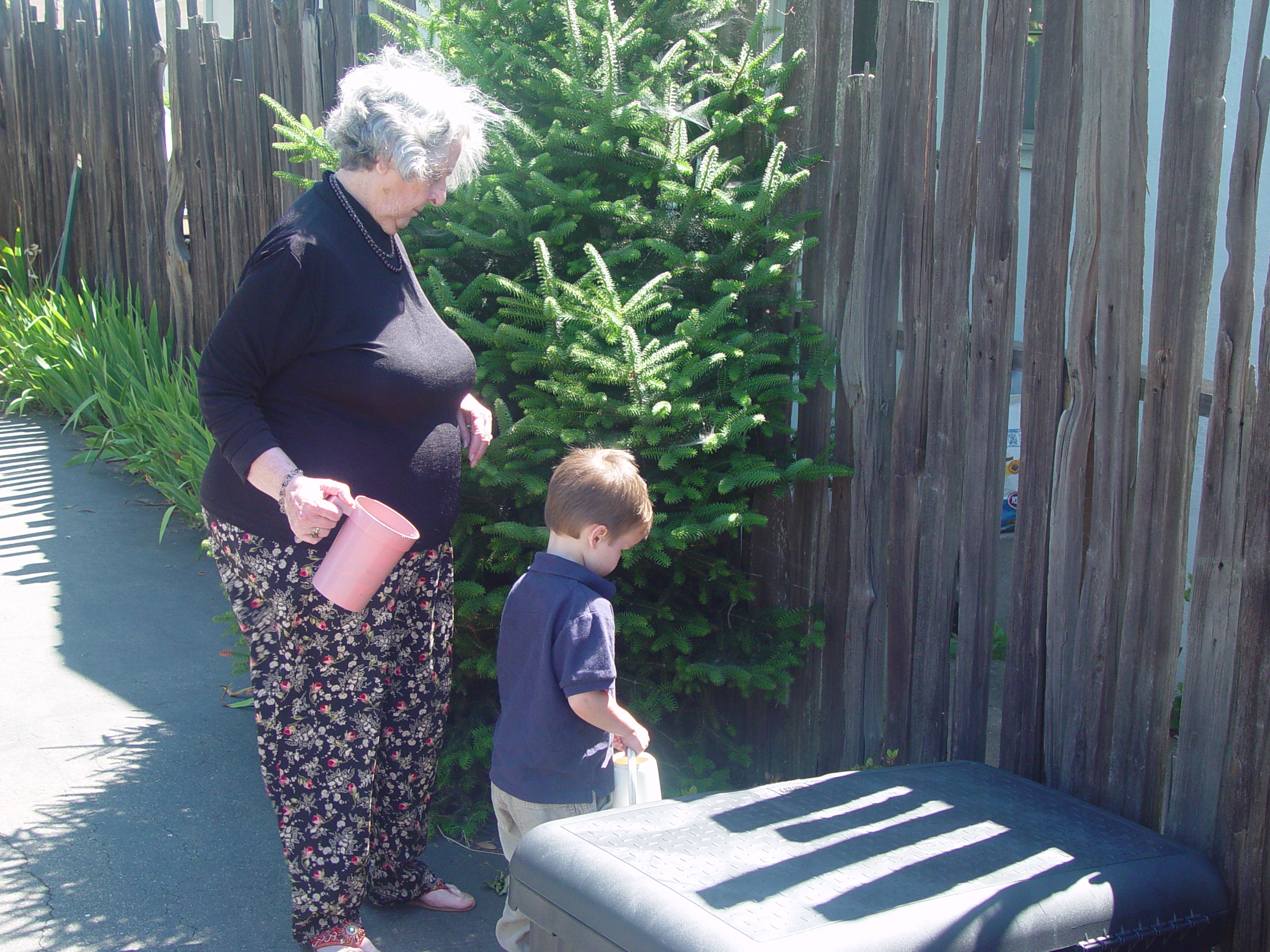 Visiting Grandma & Grandpa Palmer - Castro Valley, California (Half Moon Bay, Cyclops, BART, J.D.'s Blueberry Pancakes)