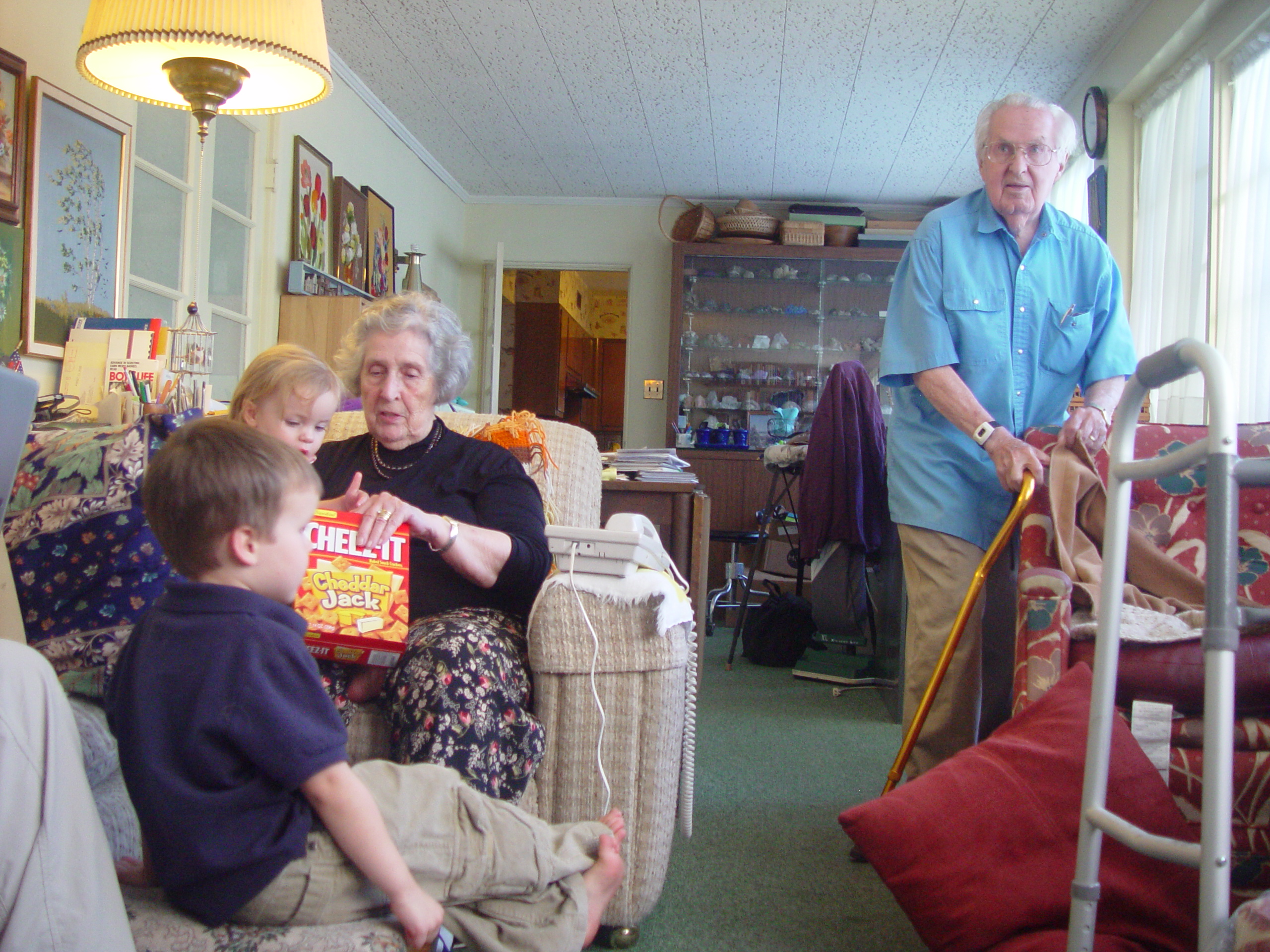 Visiting Grandma & Grandpa Palmer - Castro Valley, California (Half Moon Bay, Cyclops, BART, J.D.'s Blueberry Pancakes)