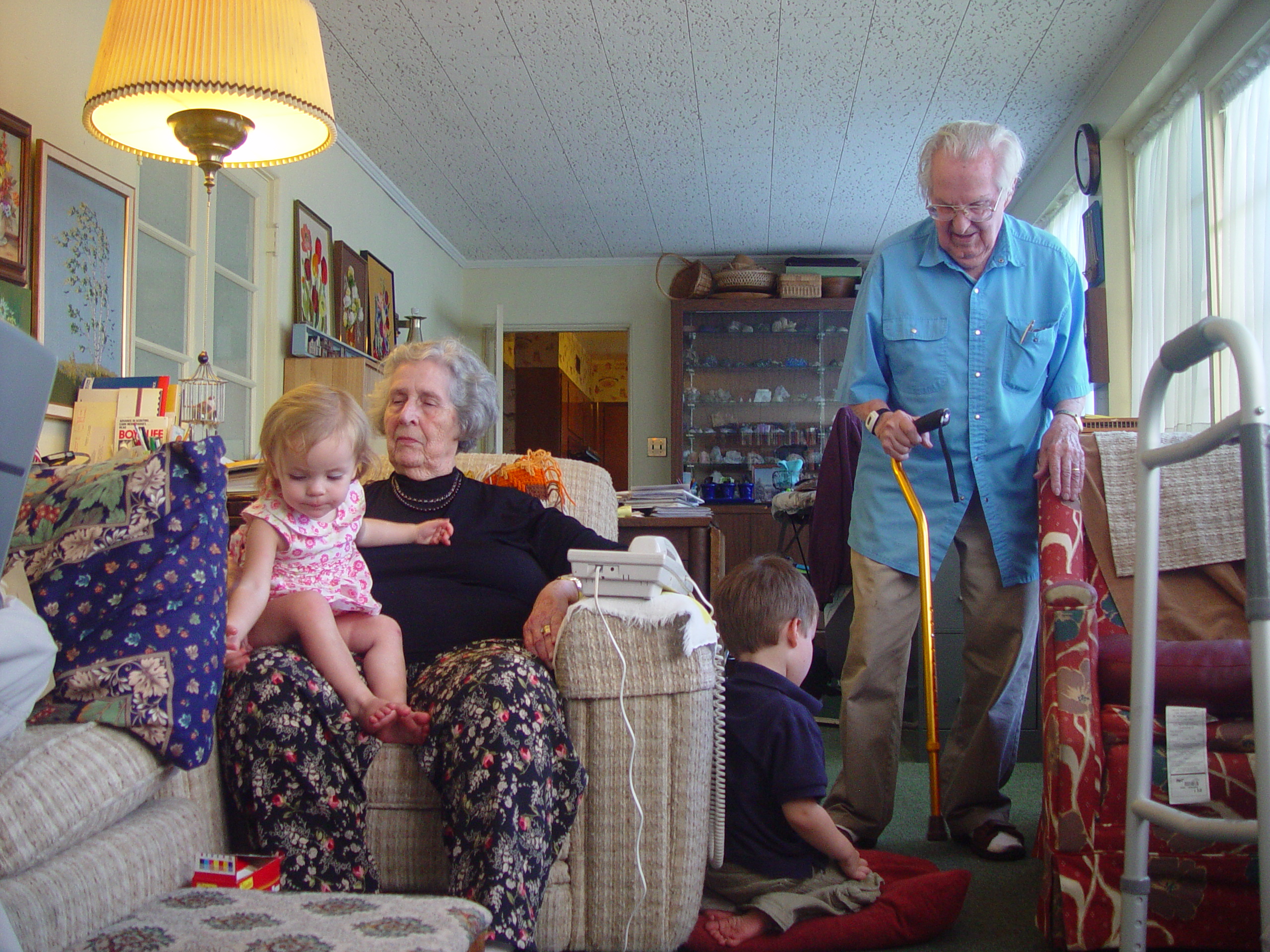 Visiting Grandma & Grandpa Palmer - Castro Valley, California (Half Moon Bay, Cyclops, BART, J.D.'s Blueberry Pancakes)