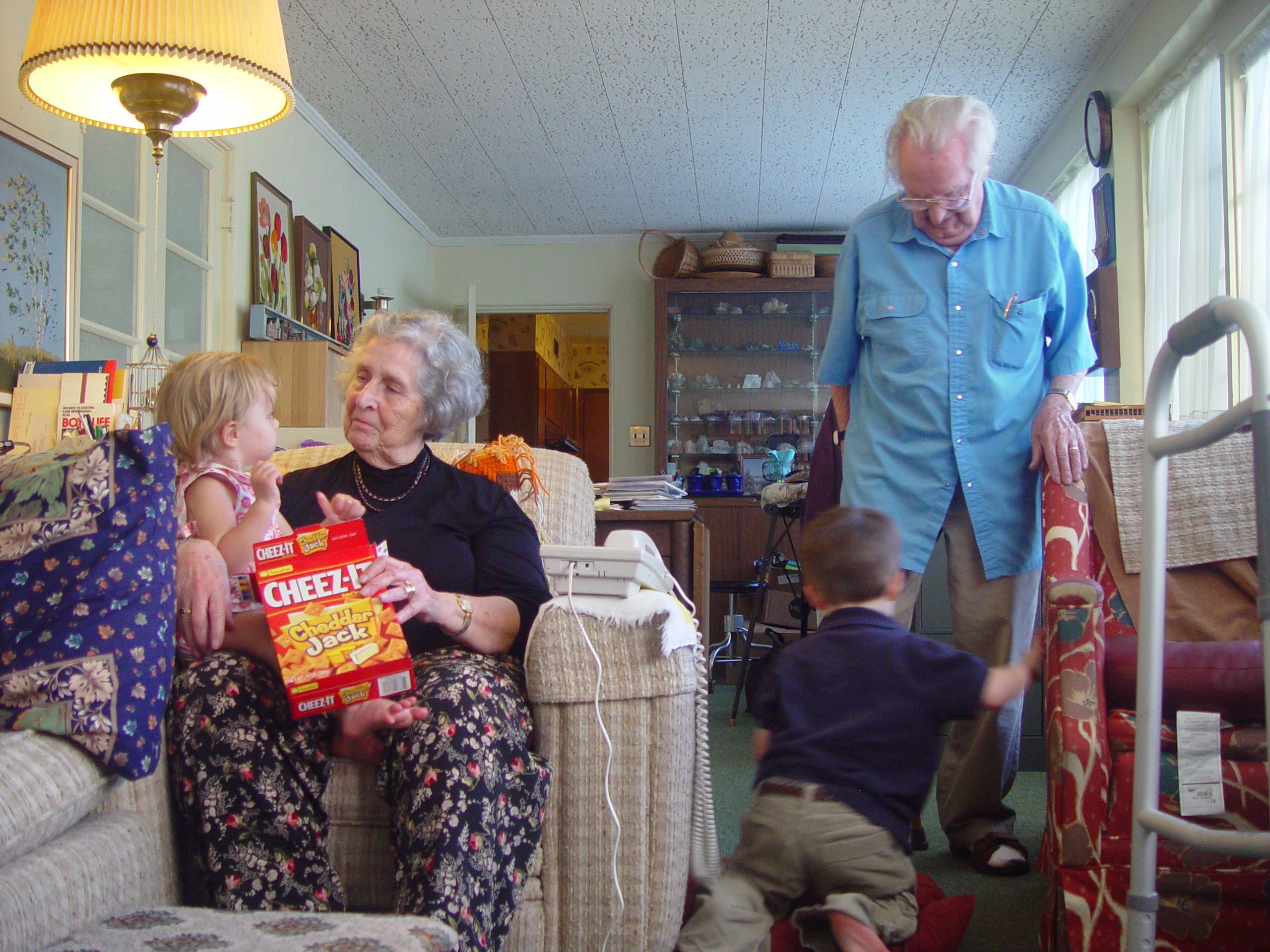 Visiting Grandma & Grandpa Palmer - Castro Valley, California (Half Moon Bay, Cyclops, BART, J.D.'s Blueberry Pancakes)