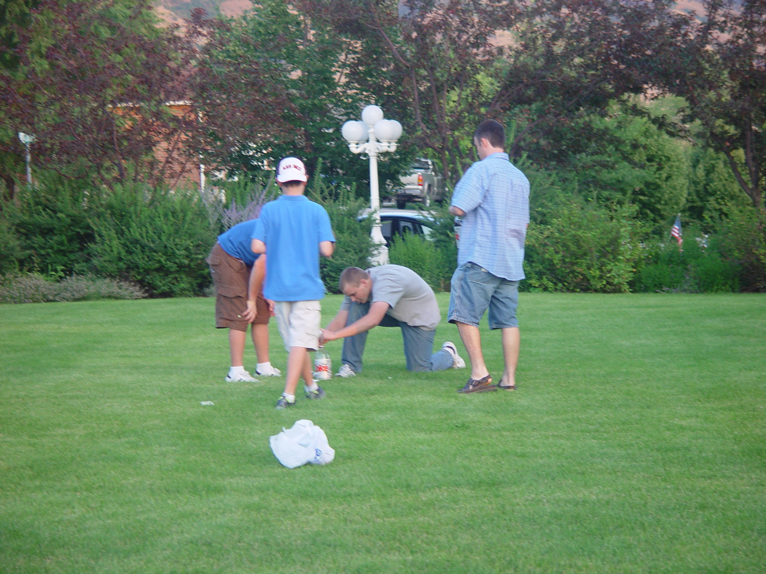 Pioneer Day Parade (Logan, Utah), Ballam Party (Mentos / Diet Coke Experiment), Fireworks, Grandpa Israelsen