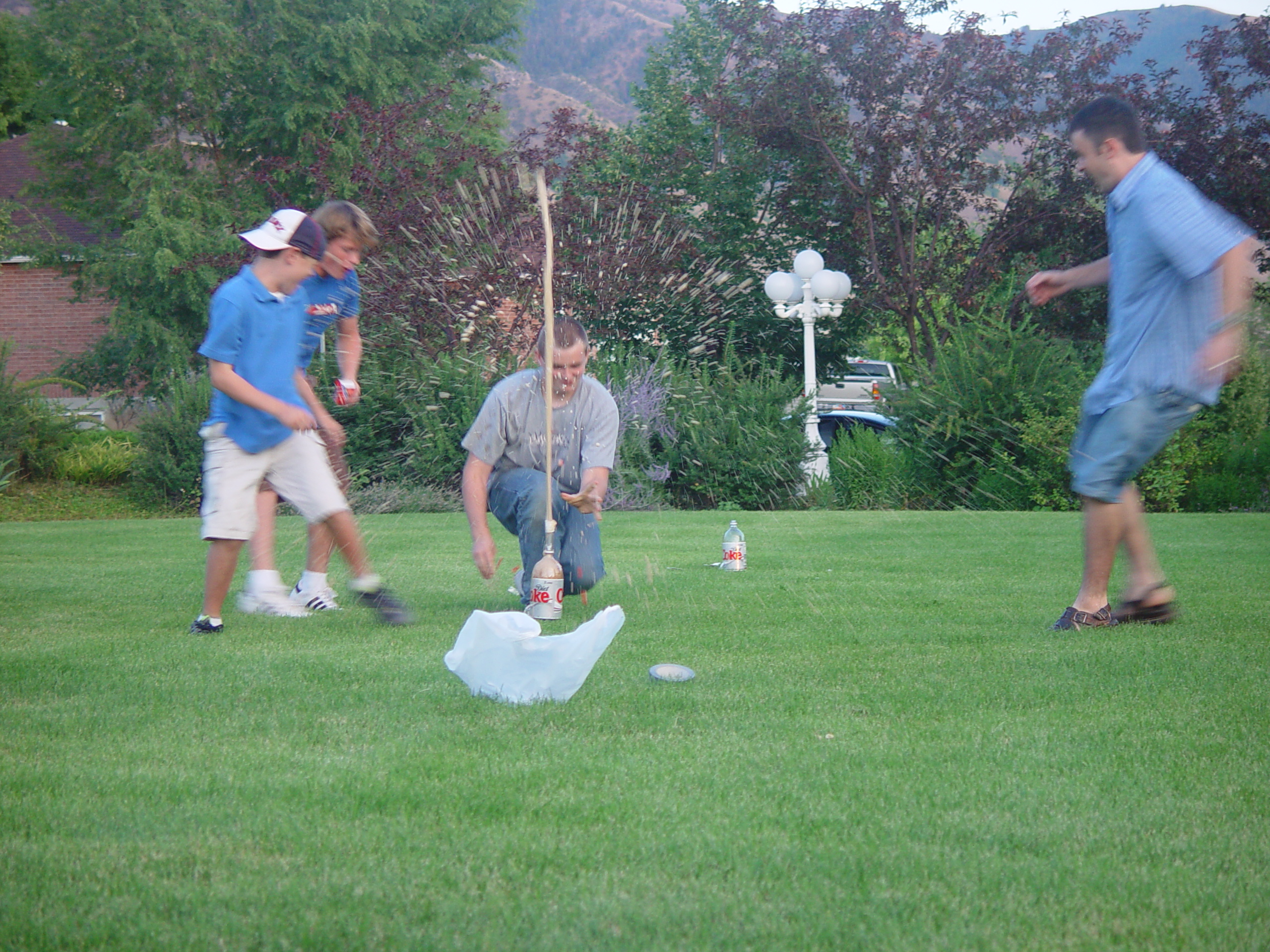 Pioneer Day Parade (Logan, Utah), Ballam Party (Mentos / Diet Coke Experiment), Fireworks, Grandpa Israelsen