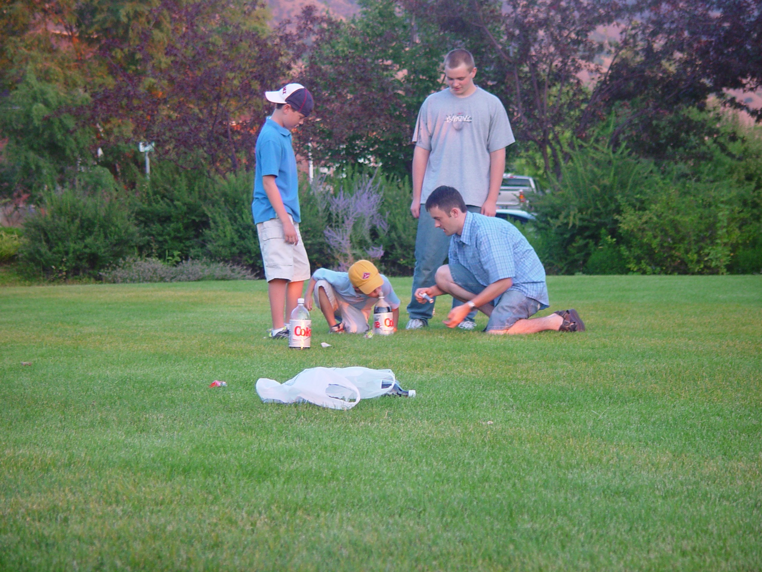 Pioneer Day Parade (Logan, Utah), Ballam Party (Mentos / Diet Coke Experiment), Fireworks, Grandpa Israelsen