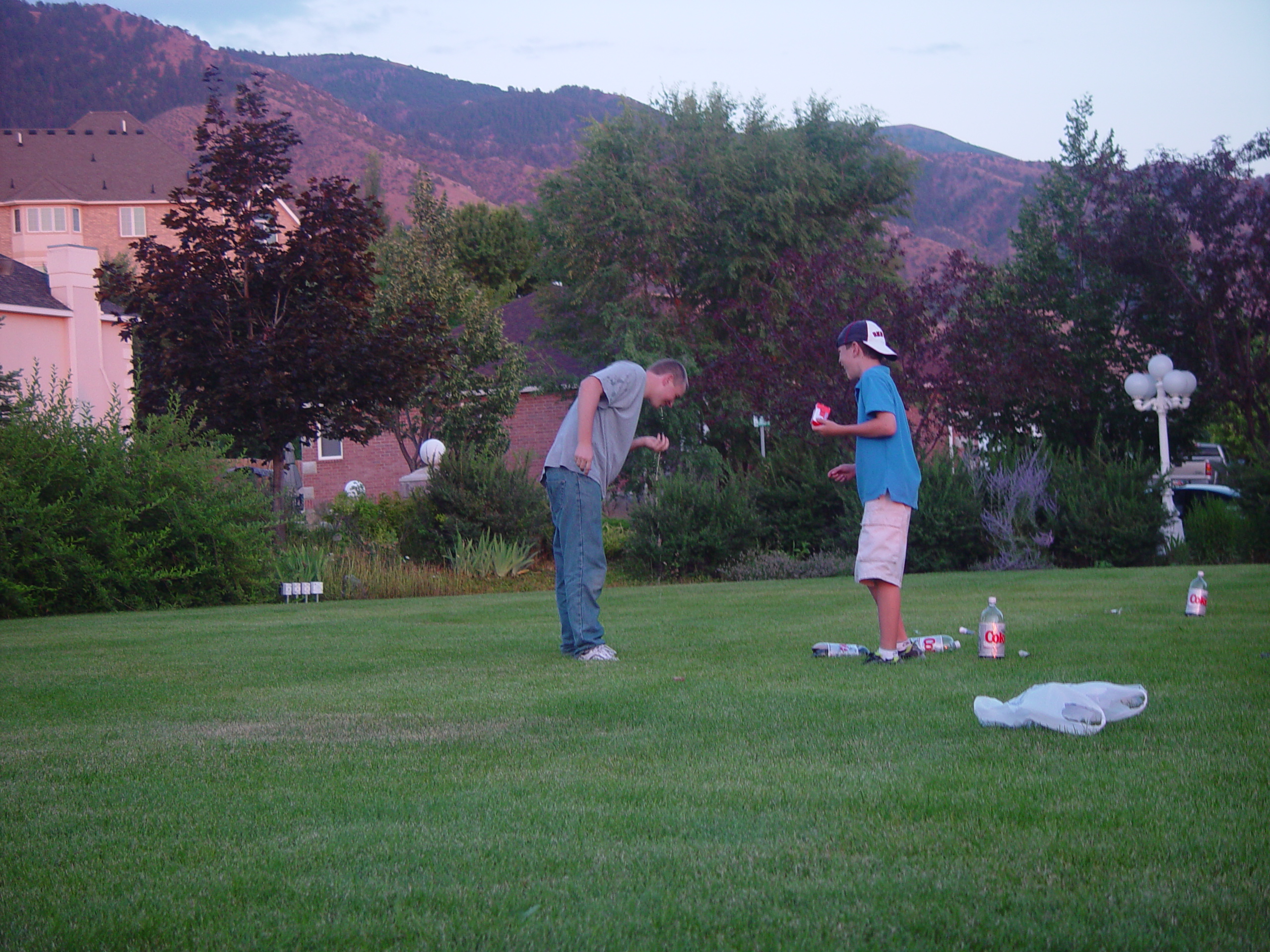 Pioneer Day Parade (Logan, Utah), Ballam Party (Mentos / Diet Coke Experiment), Fireworks, Grandpa Israelsen