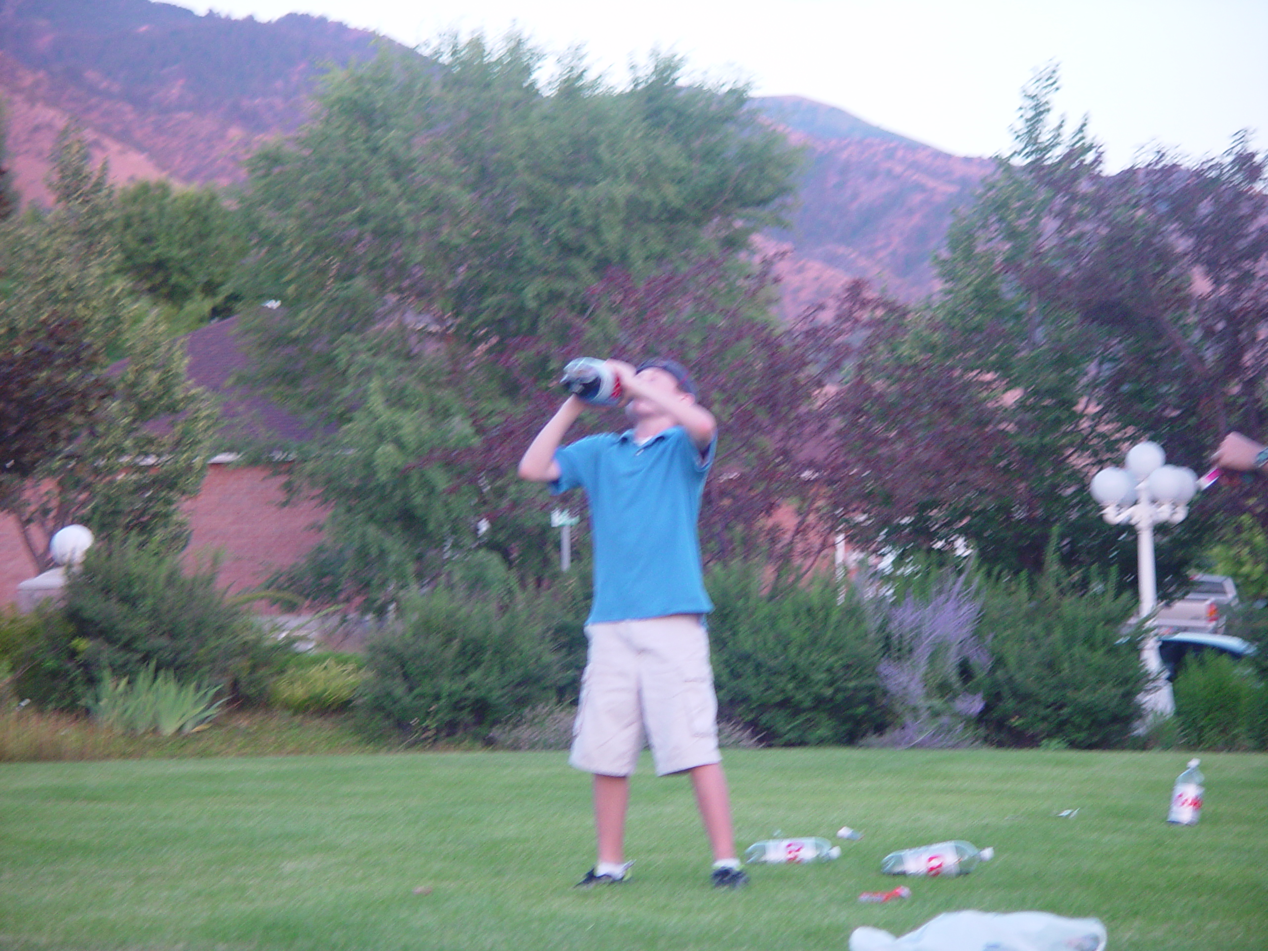 Pioneer Day Parade (Logan, Utah), Ballam Party (Mentos / Diet Coke Experiment), Fireworks, Grandpa Israelsen