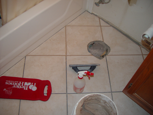 Tiling the Upstairs Bathroom