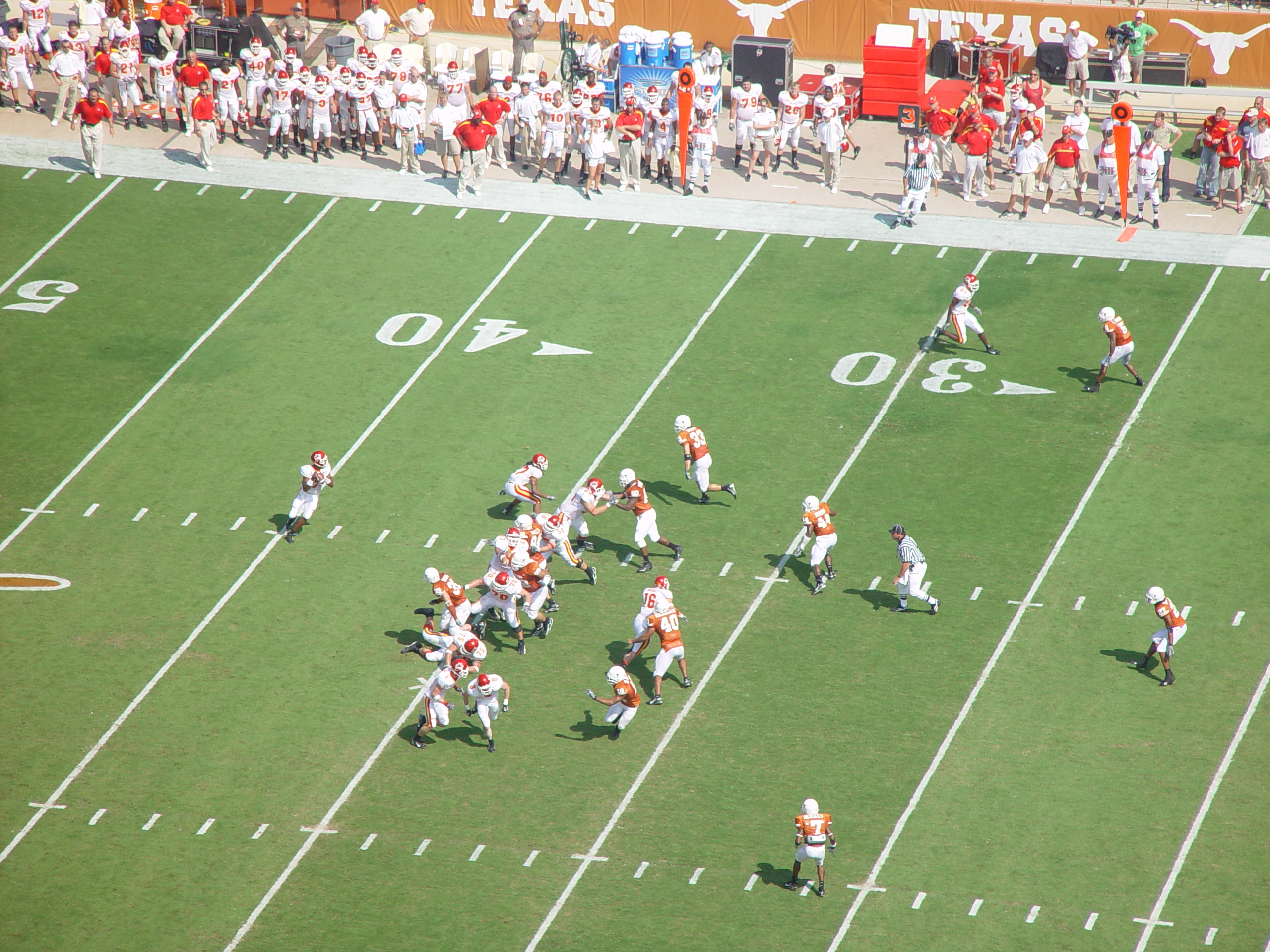 Joy School, Austin Bats (Congress Avenue Bridge), Football - #7 Texas Longhorns Destroy Iowa State 37-14
