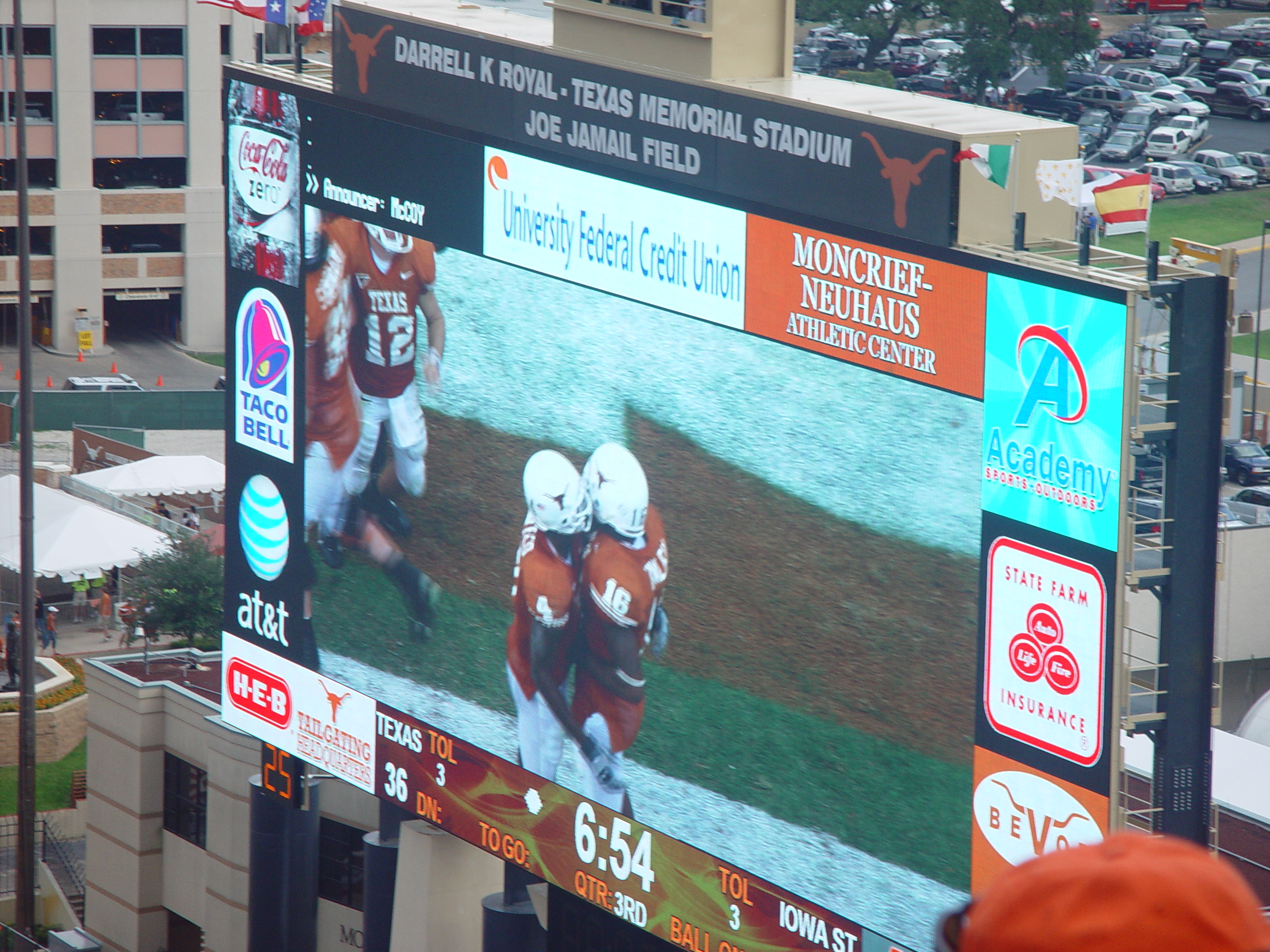 Joy School, Austin Bats (Congress Avenue Bridge), Football - #7 Texas Longhorns Destroy Iowa State 37-14