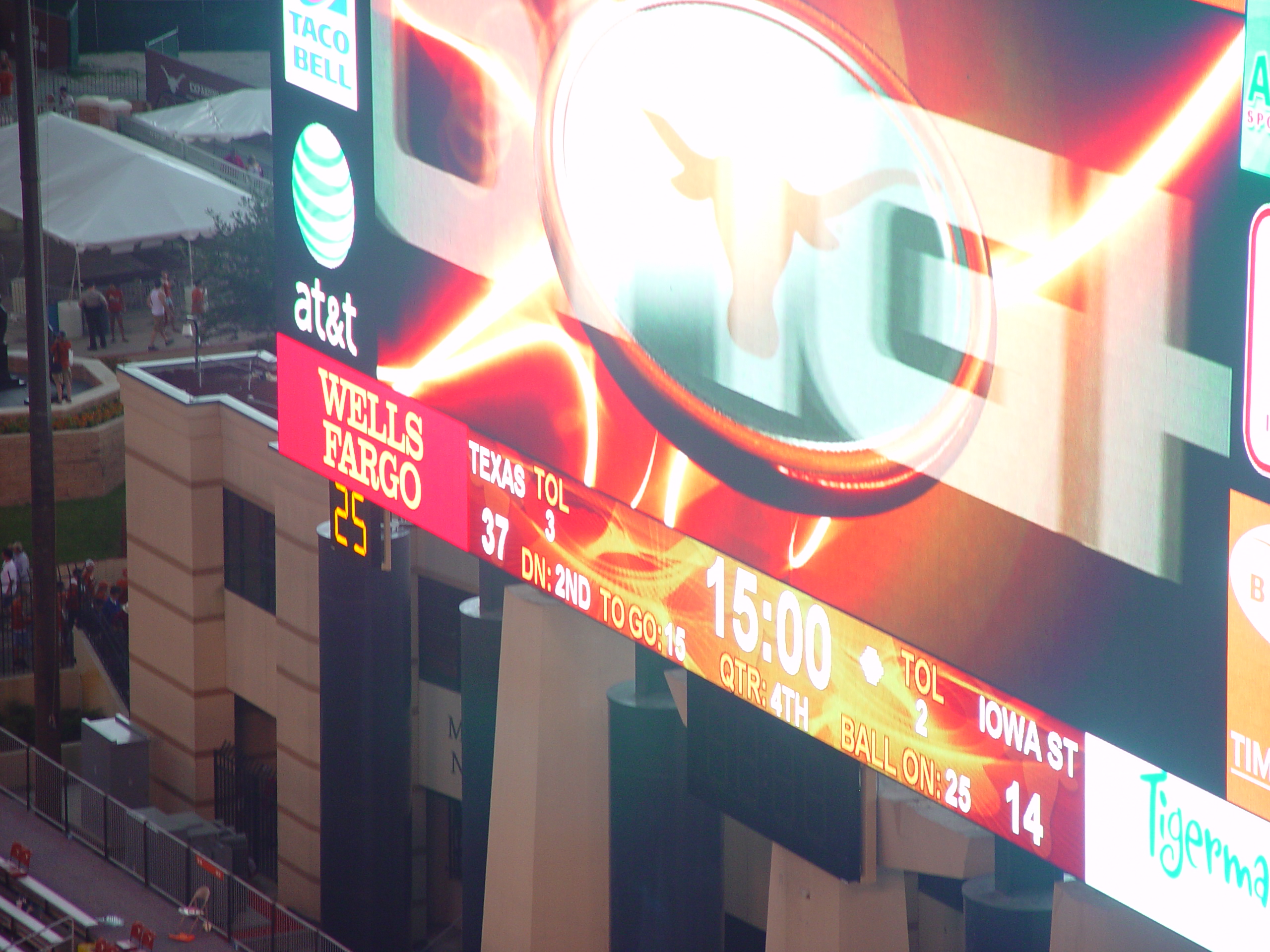 Joy School, Austin Bats (Congress Avenue Bridge), Football - #7 Texas Longhorns Destroy Iowa State 37-14