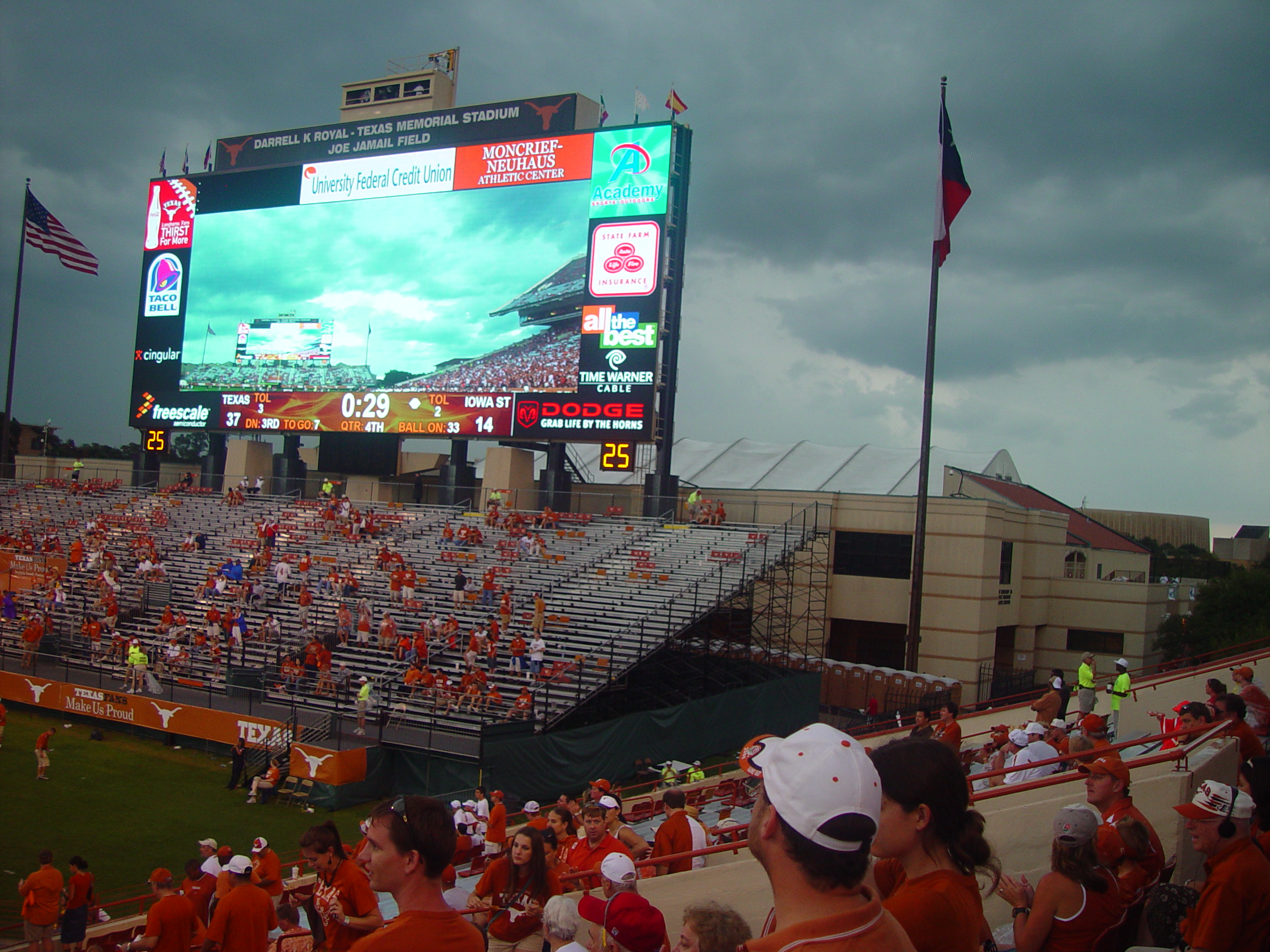 Joy School, Austin Bats (Congress Avenue Bridge), Football - #7 Texas Longhorns Destroy Iowa State 37-14