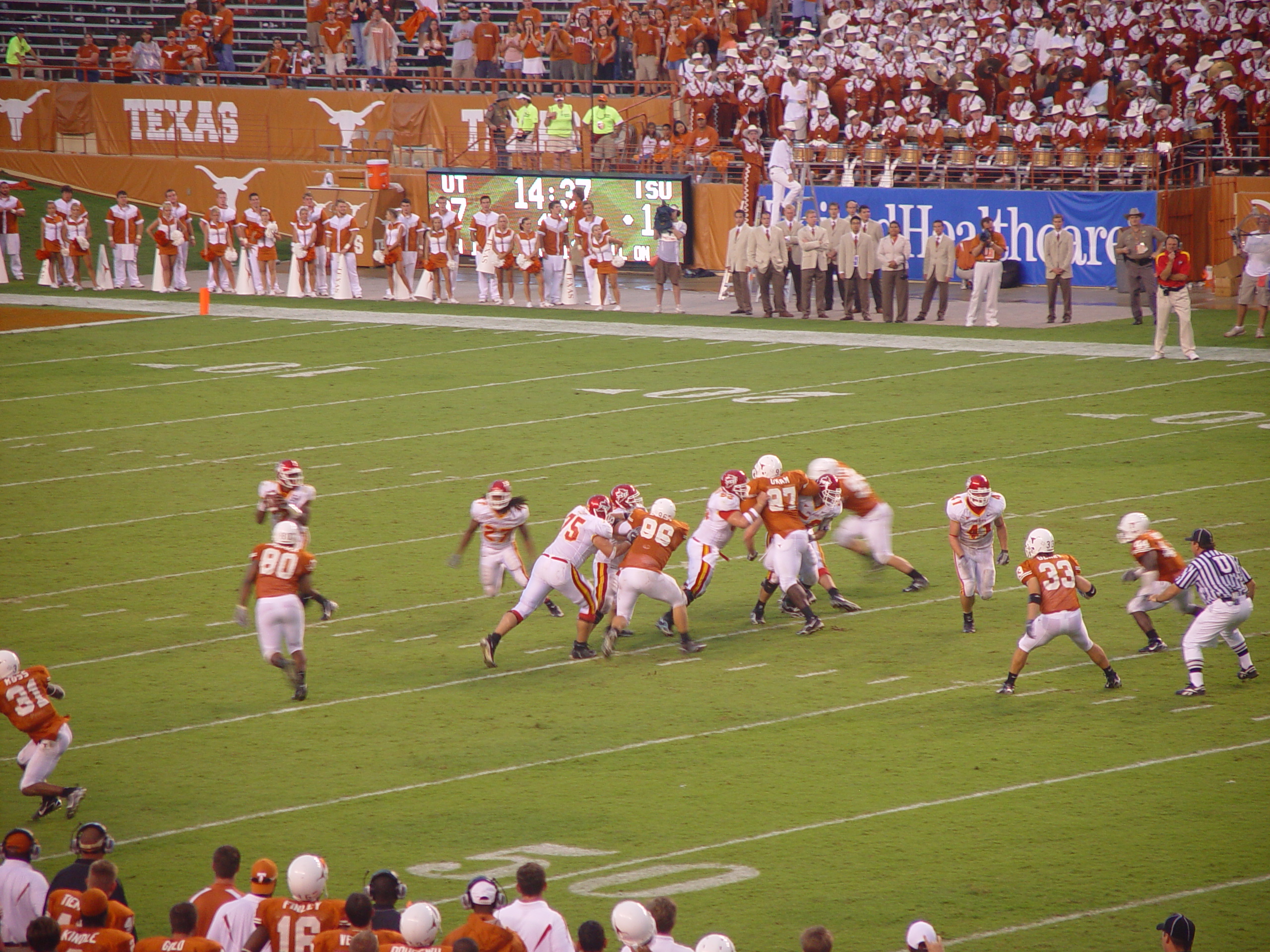 Joy School, Austin Bats (Congress Avenue Bridge), Football - #7 Texas Longhorns Destroy Iowa State 37-14