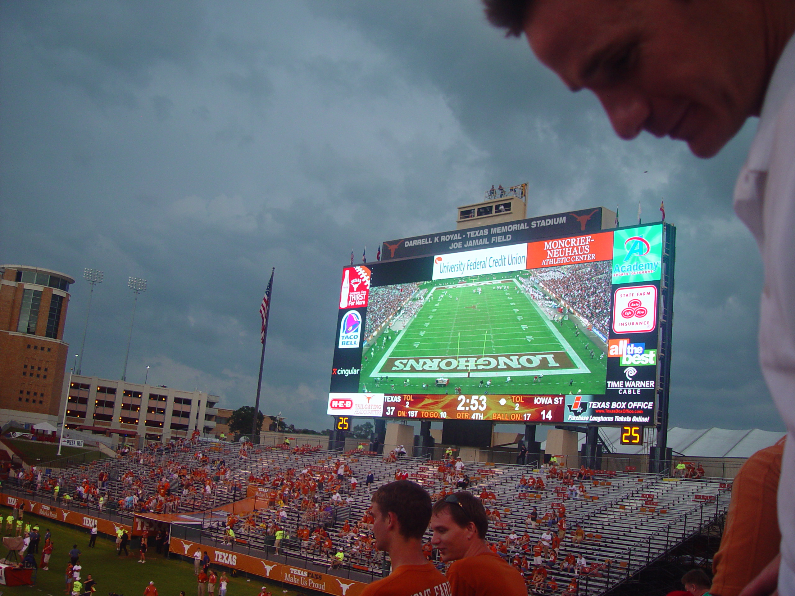 Joy School, Austin Bats (Congress Avenue Bridge), Football - #7 Texas Longhorns Destroy Iowa State 37-14