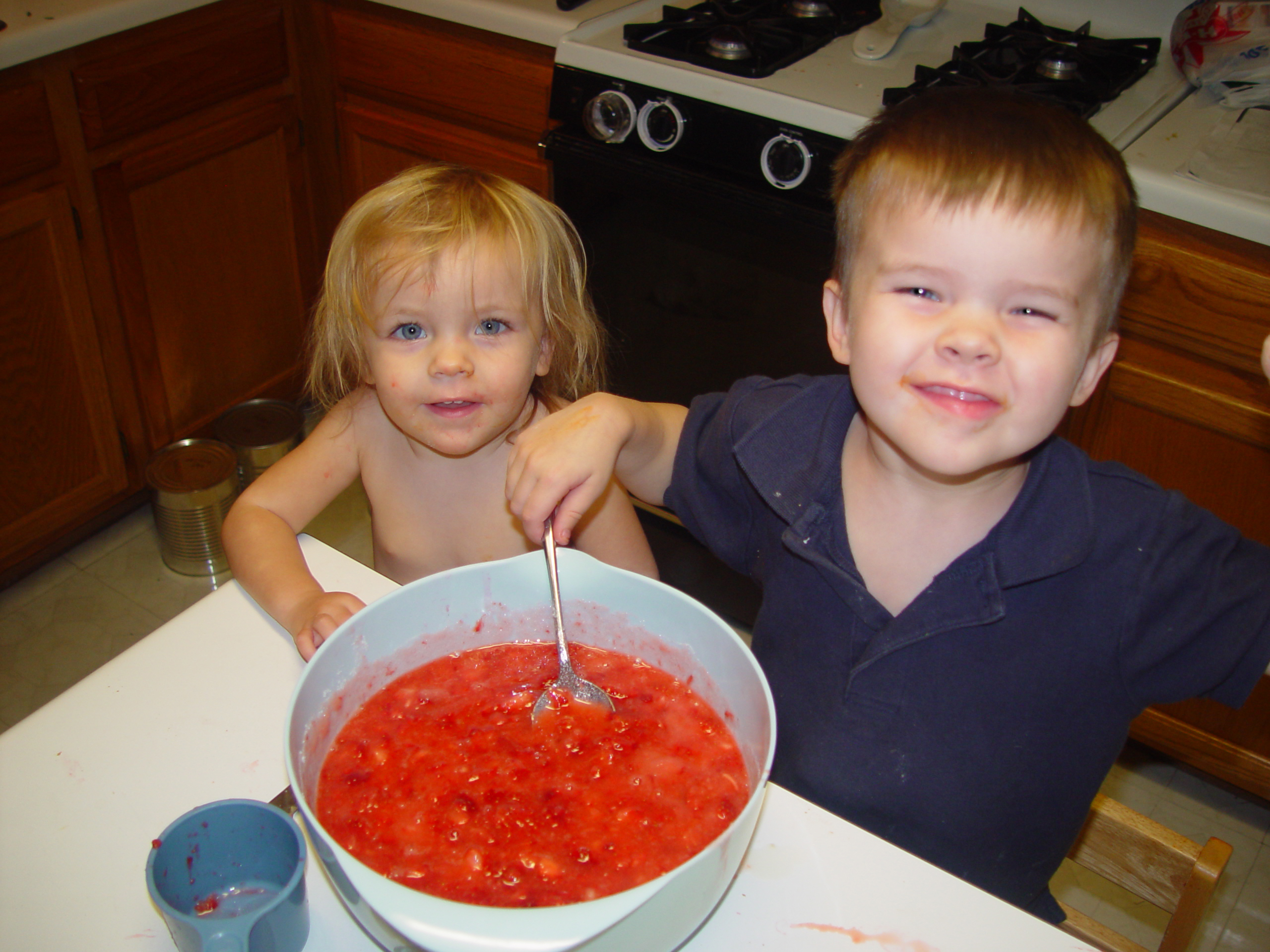 Austin Bats (McNeil Bridge), Zack & Ava Making Strawberry Jam, Backyard BBQ