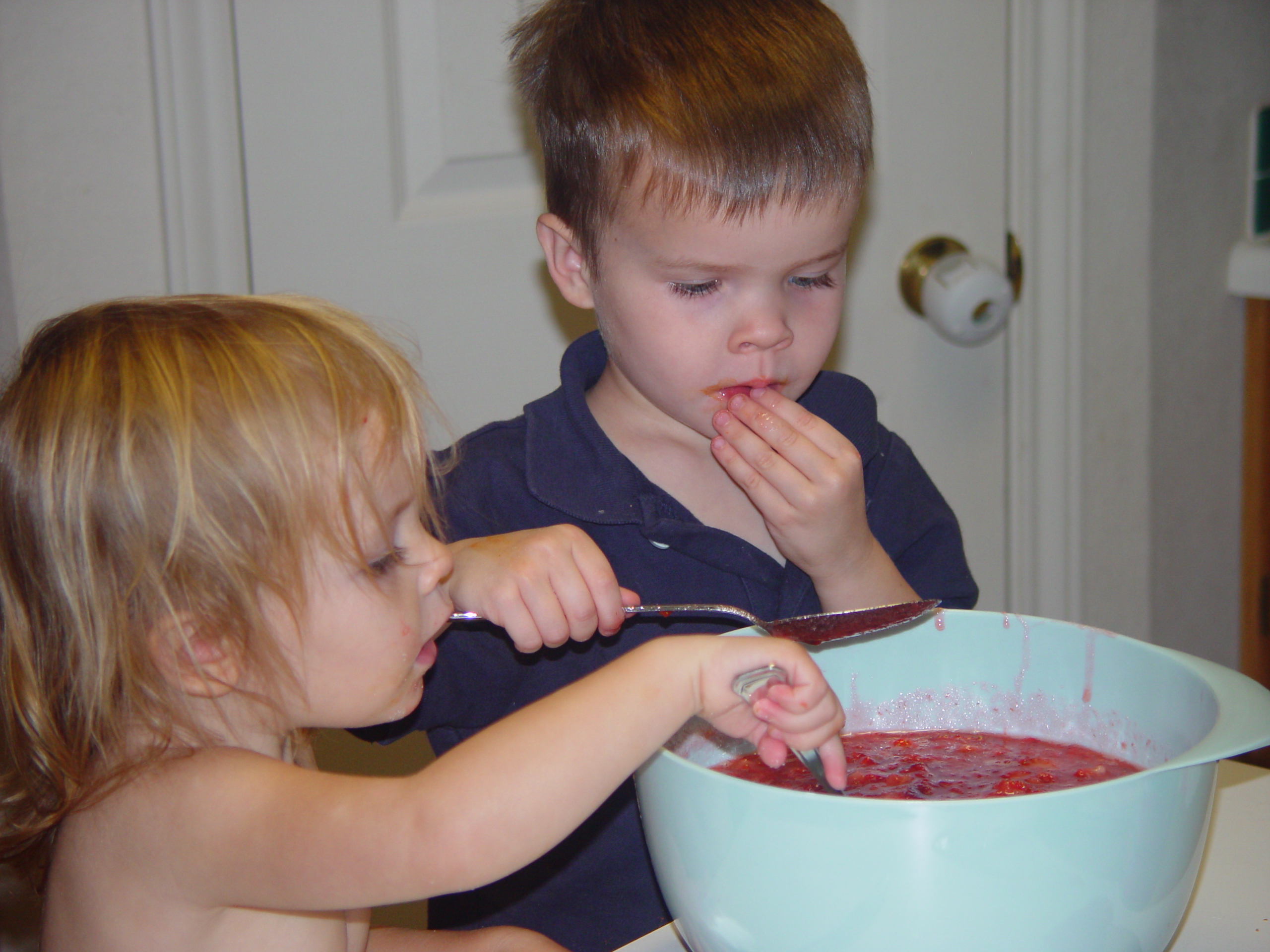 Austin Bats (McNeil Bridge), Zack & Ava Making Strawberry Jam, Backyard BBQ