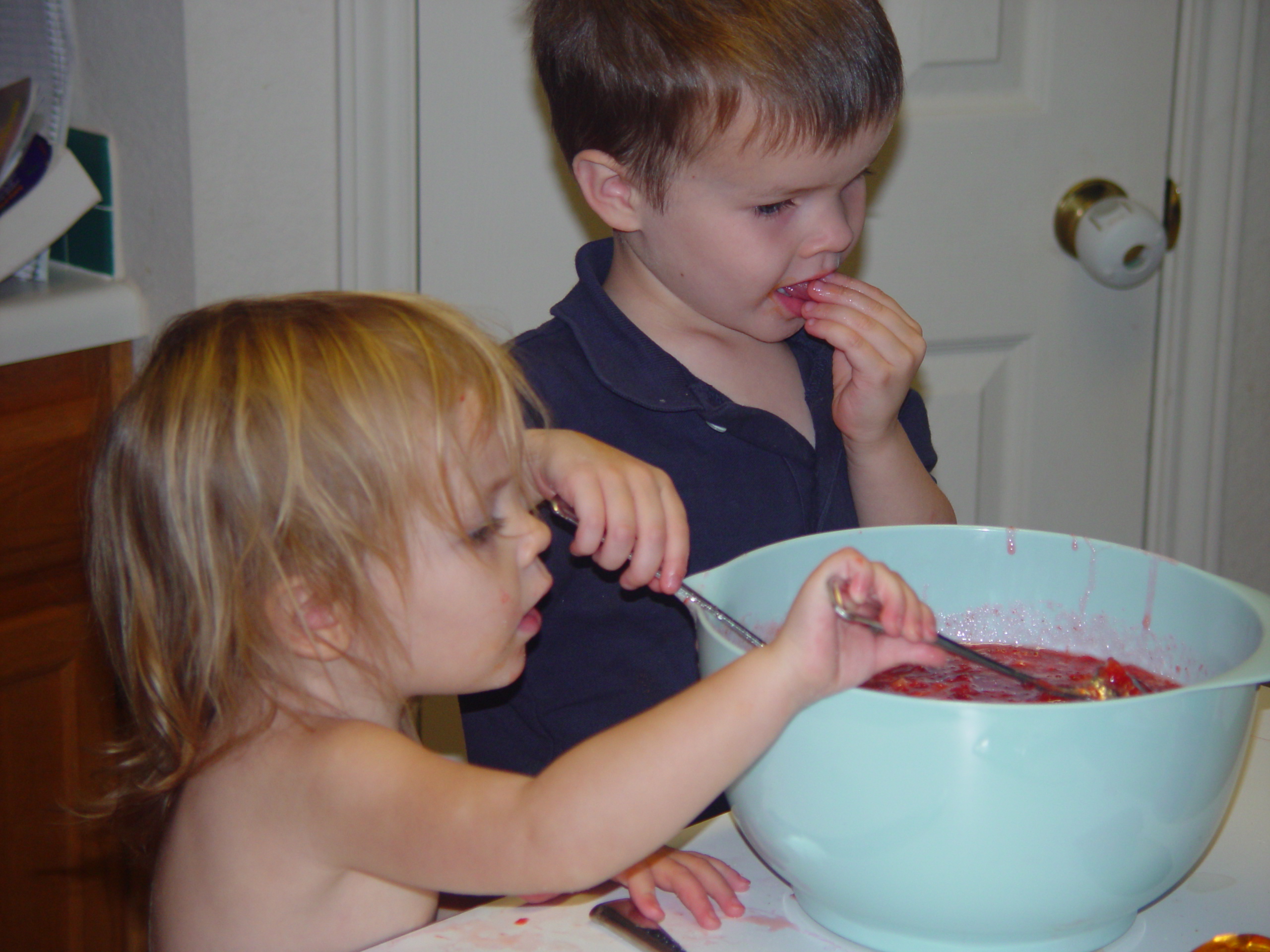 Austin Bats (McNeil Bridge), Zack & Ava Making Strawberry Jam, Backyard BBQ