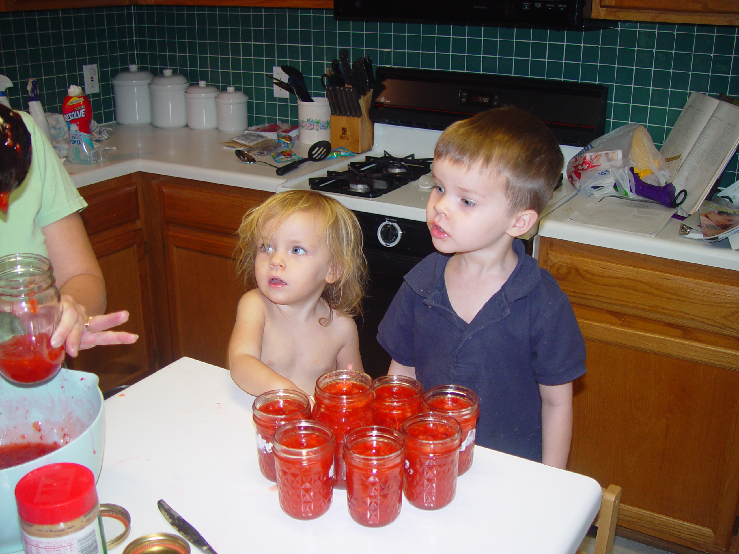 Austin Bats (McNeil Bridge), Zack & Ava Making Strawberry Jam, Backyard BBQ