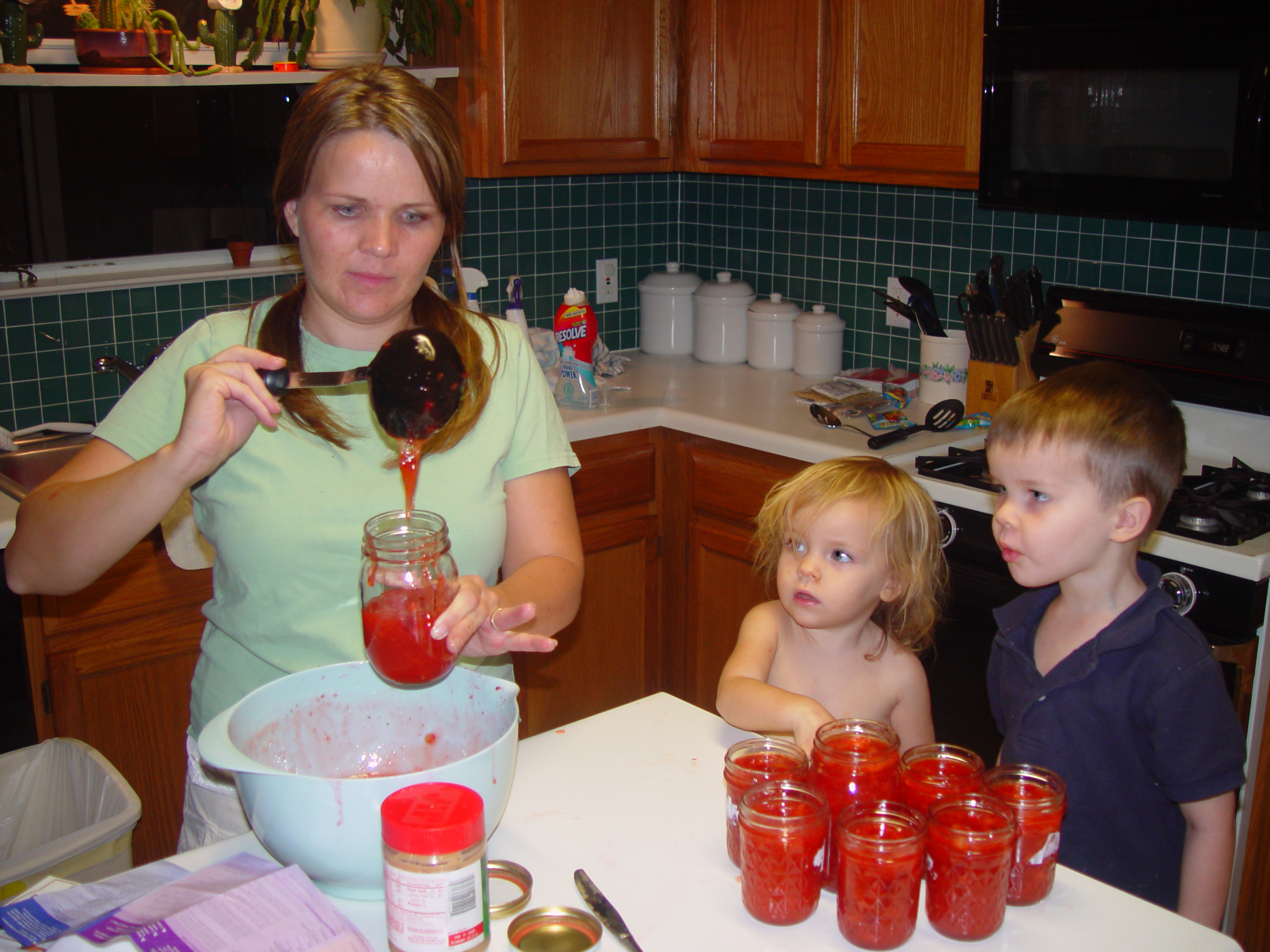 Austin Bats (McNeil Bridge), Zack & Ava Making Strawberry Jam, Backyard BBQ