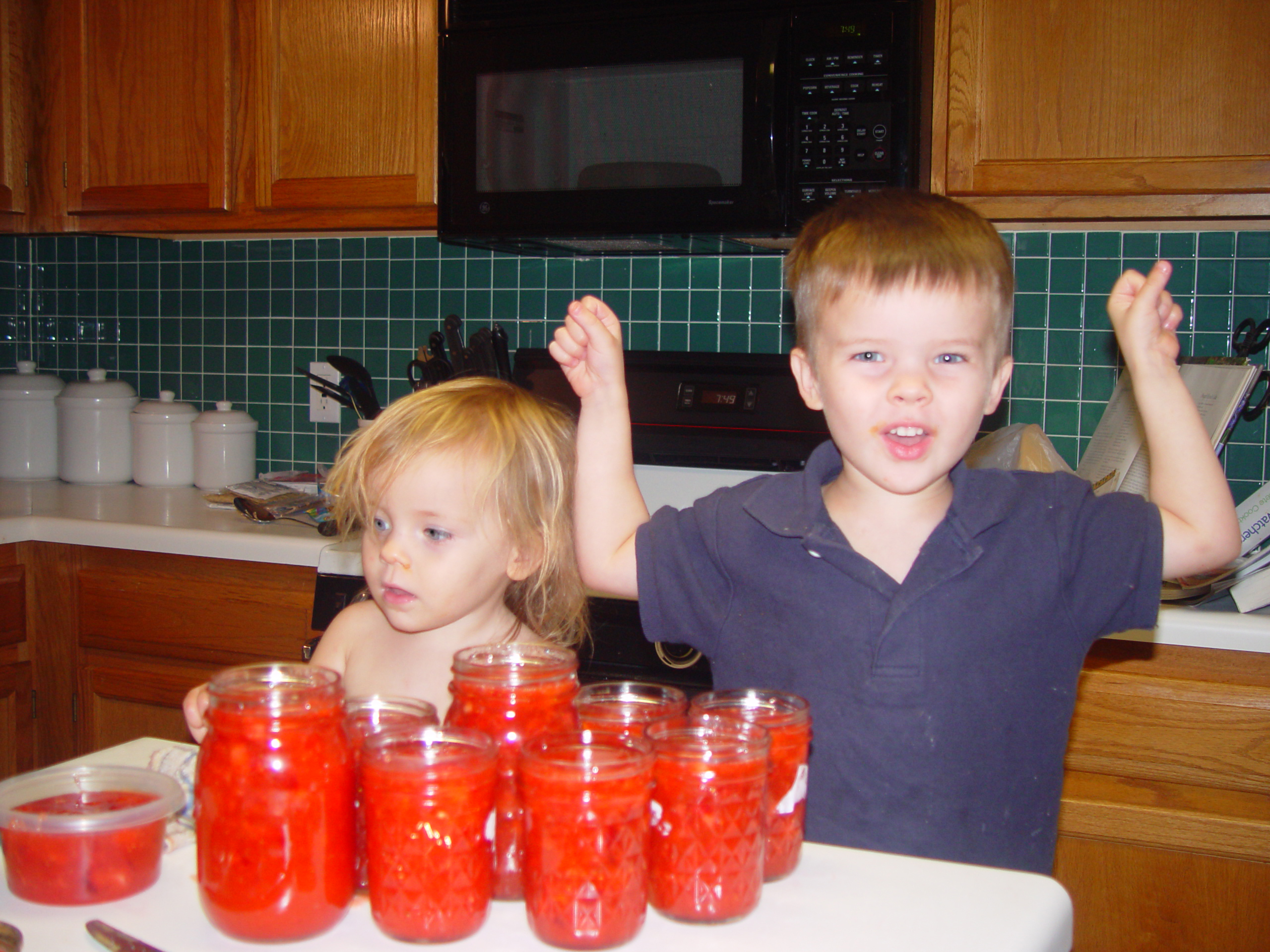 Austin Bats (McNeil Bridge), Zack & Ava Making Strawberry Jam, Backyard BBQ