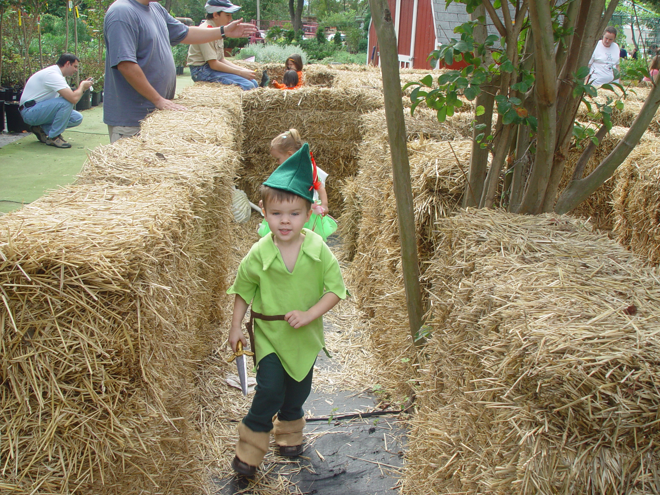 Red Barn Halloween Pumpkin Patch, Building Our Haunted House