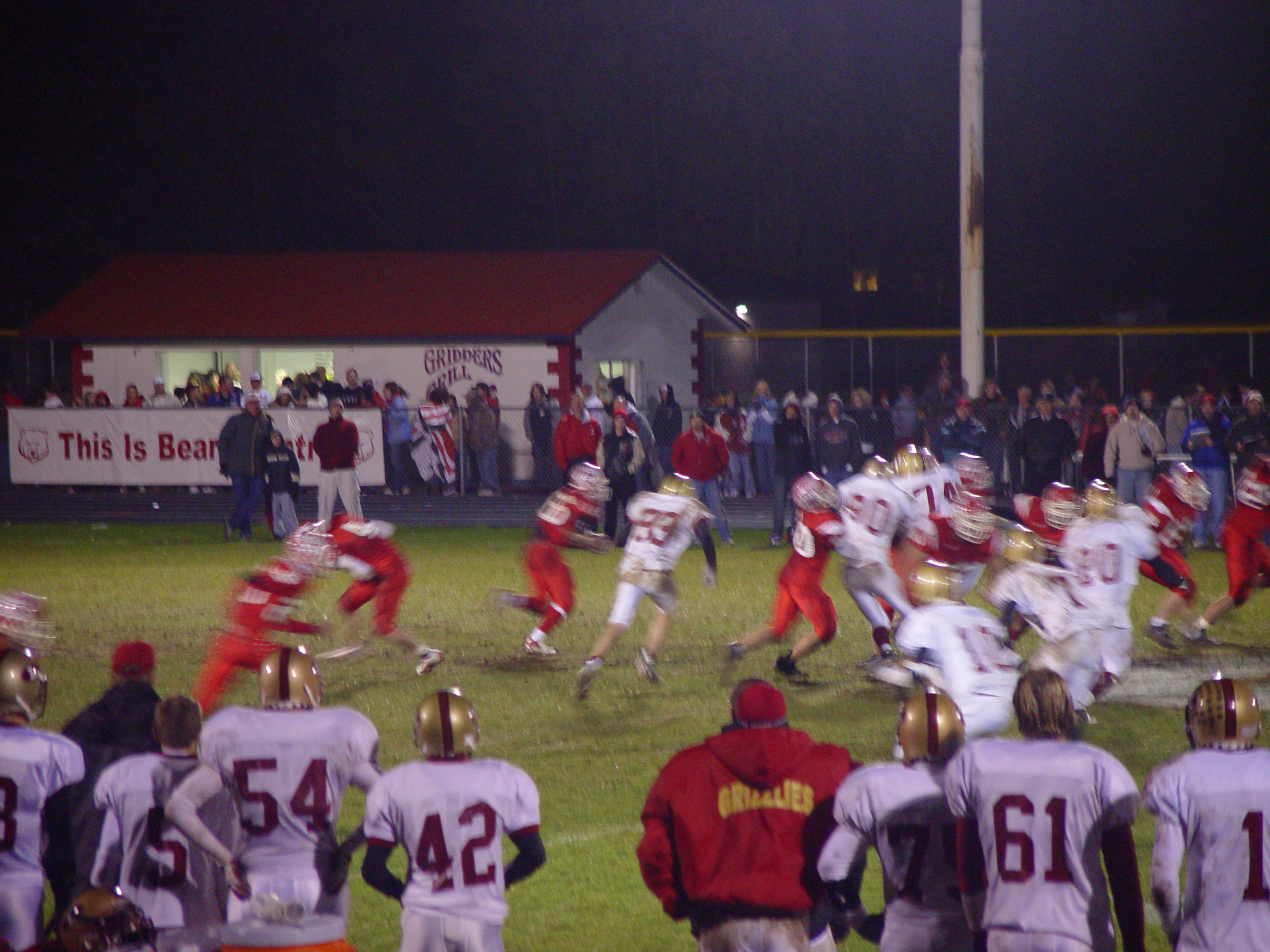 Temple Square, Logan High Football @ Bear River (Taylor Ballam #93, Jordan Ballam #42)