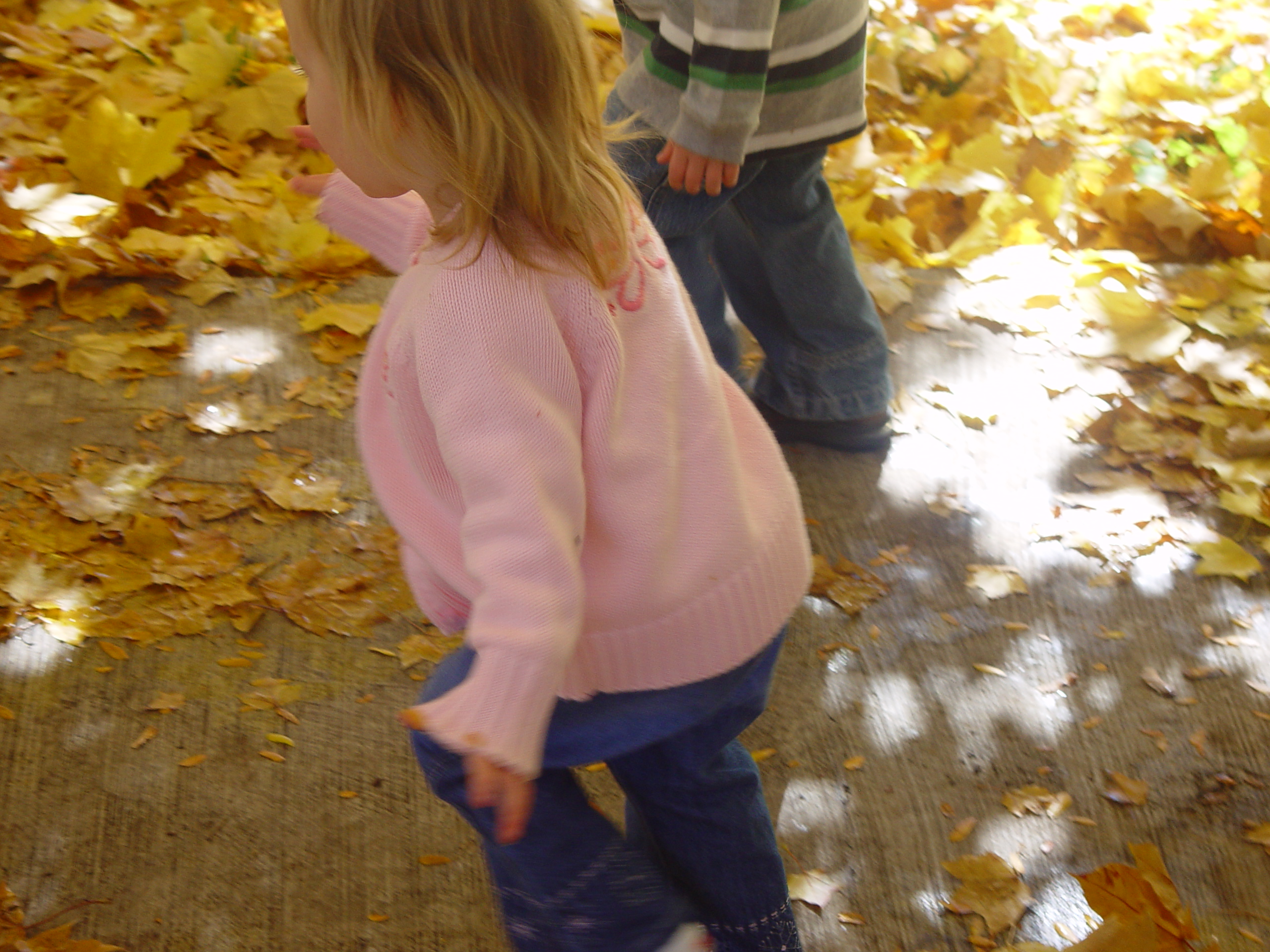 Playing in the Leaves, The Pumpkin Walk (North Logan, Utah)