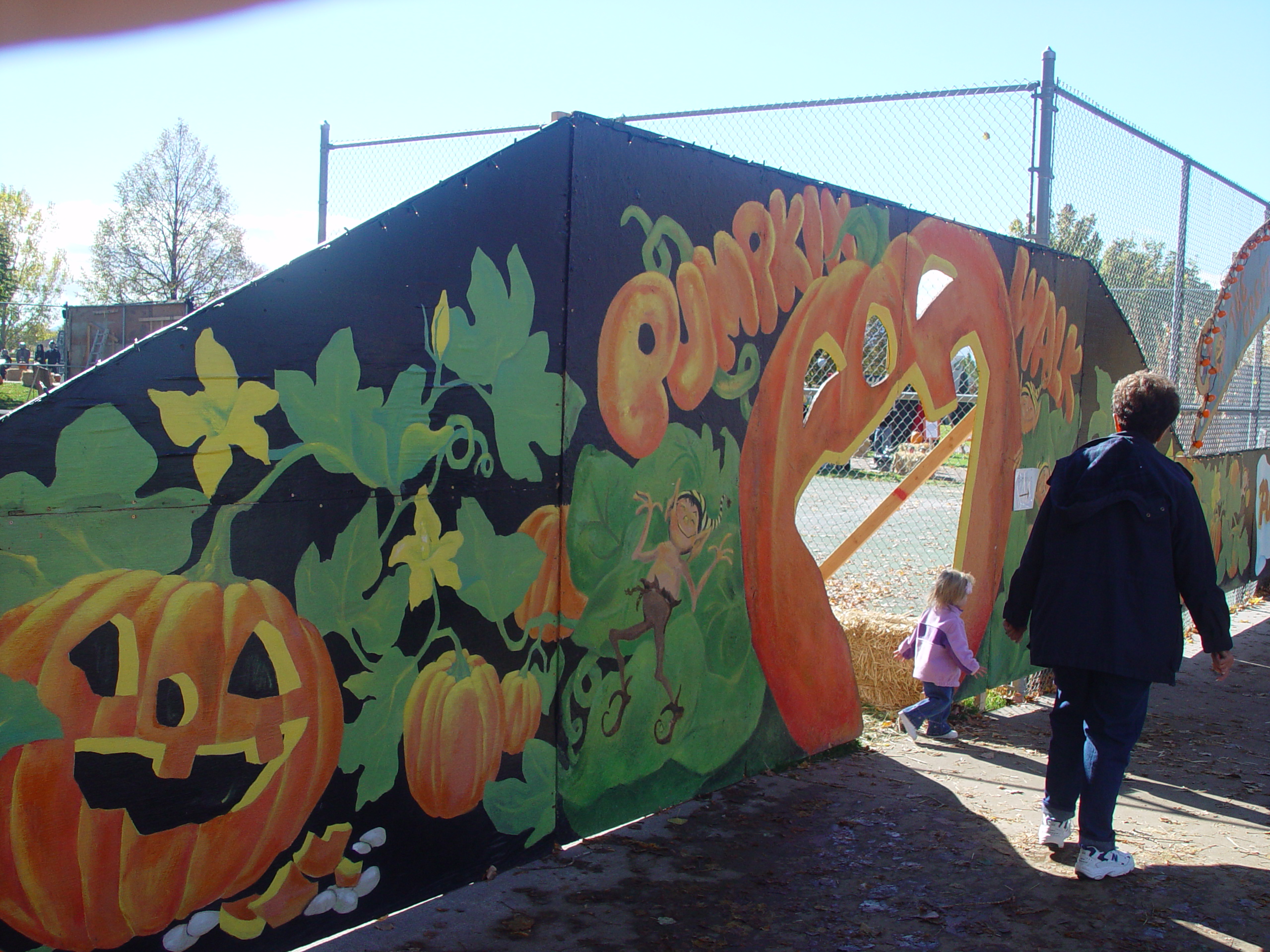 Playing in the Leaves, The Pumpkin Walk (North Logan, Utah)