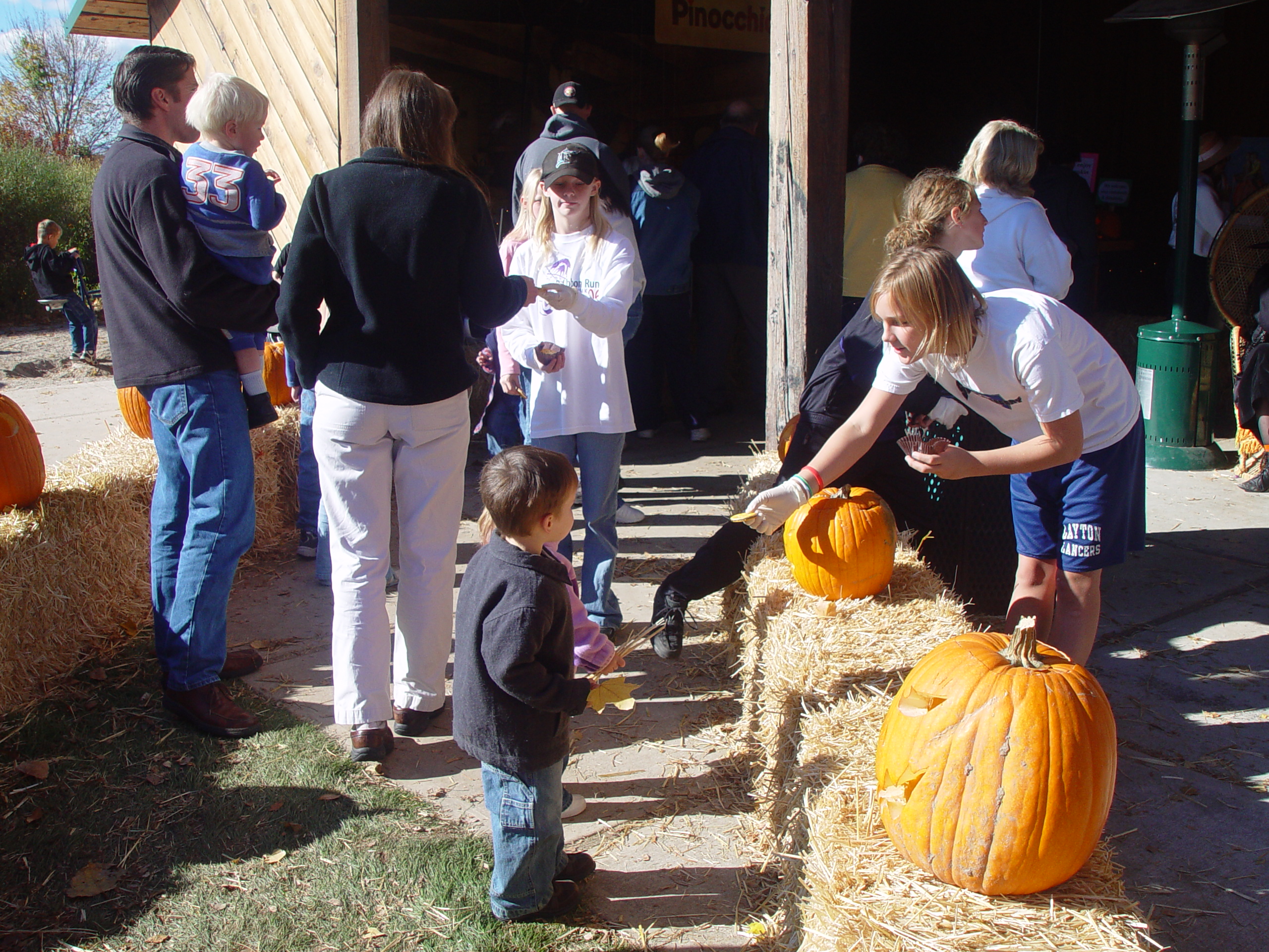 Playing in the Leaves, The Pumpkin Walk (North Logan, Utah)