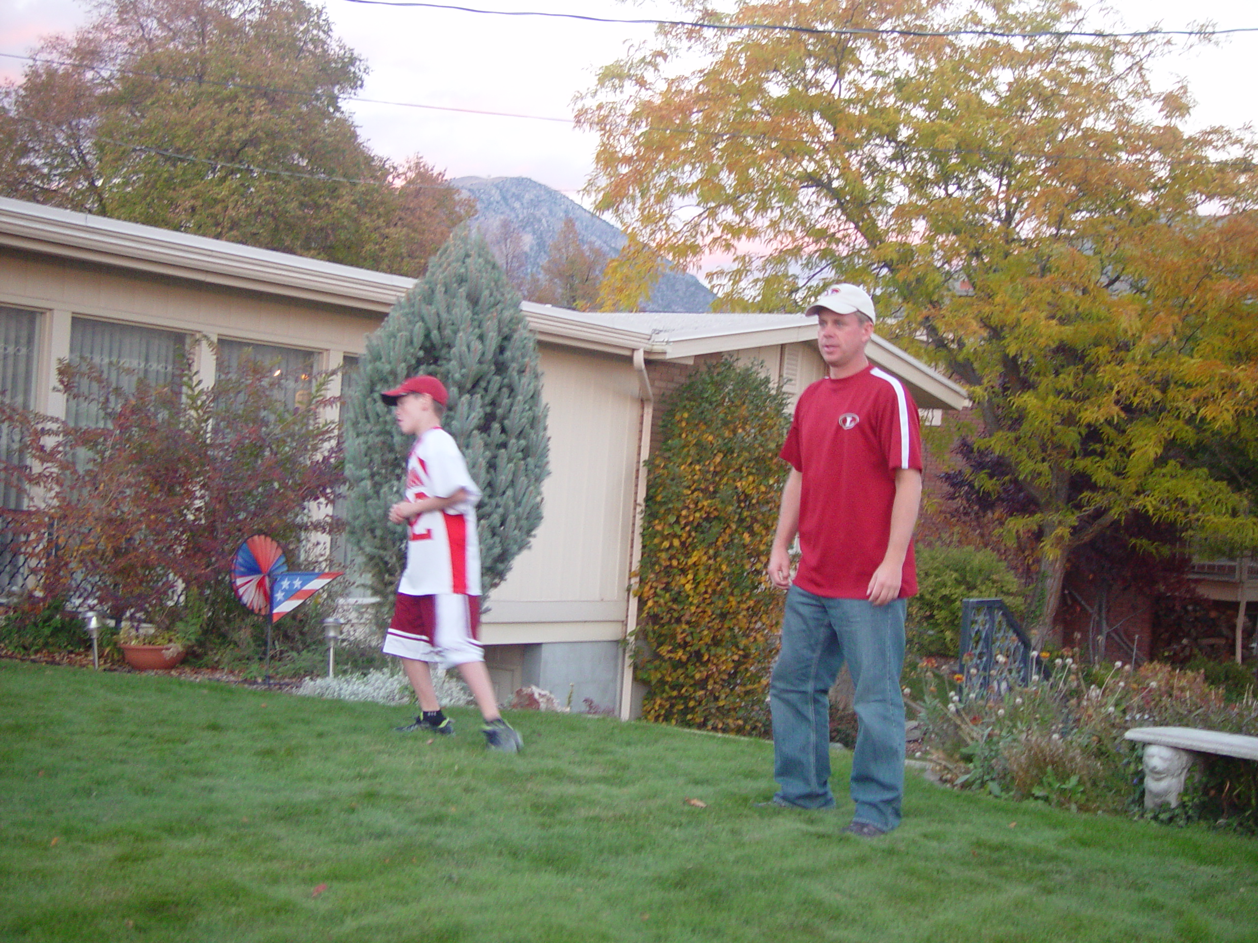 Playing in the Leaves, The Pumpkin Walk (North Logan, Utah)