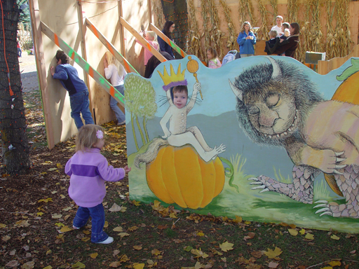 Playing in the Leaves, The Pumpkin Walk (North Logan, Utah)