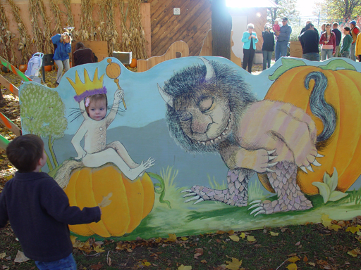 Playing in the Leaves, The Pumpkin Walk (North Logan, Utah)