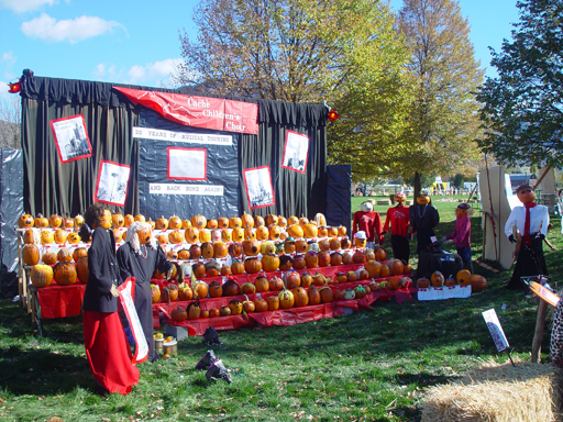 Playing in the Leaves, The Pumpkin Walk (North Logan, Utah)