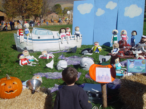 Playing in the Leaves, The Pumpkin Walk (North Logan, Utah)