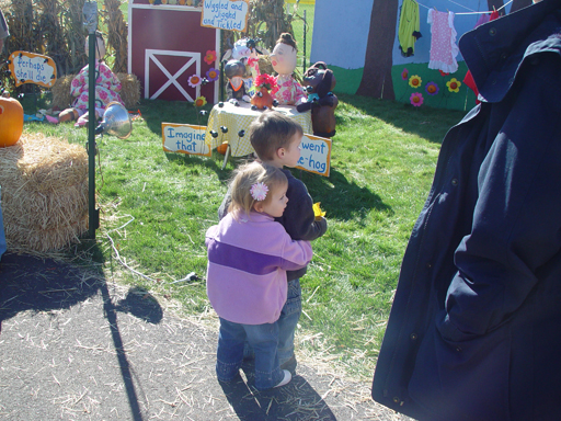 Playing in the Leaves, The Pumpkin Walk (North Logan, Utah)