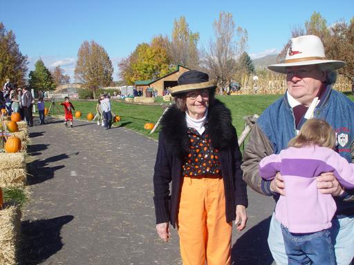 Playing in the Leaves, The Pumpkin Walk (North Logan, Utah)