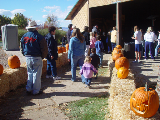 Playing in the Leaves, The Pumpkin Walk (North Logan, Utah)