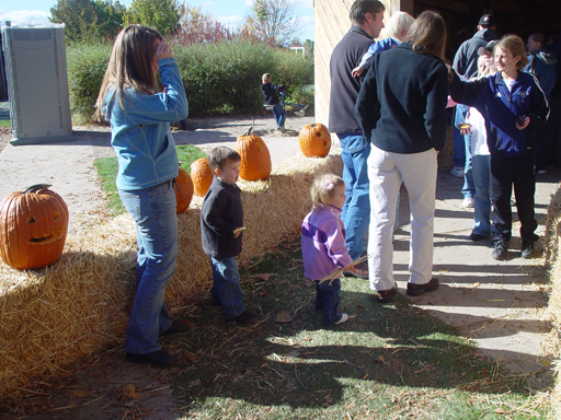 Playing in the Leaves, The Pumpkin Walk (North Logan, Utah)