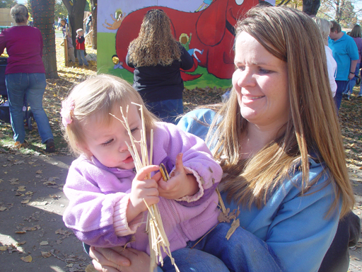 Playing in the Leaves, The Pumpkin Walk (North Logan, Utah)