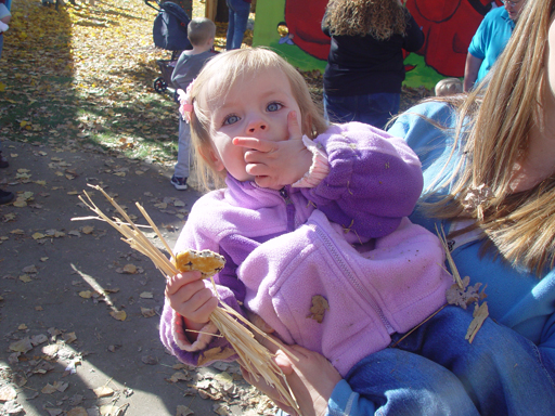 Playing in the Leaves, The Pumpkin Walk (North Logan, Utah)